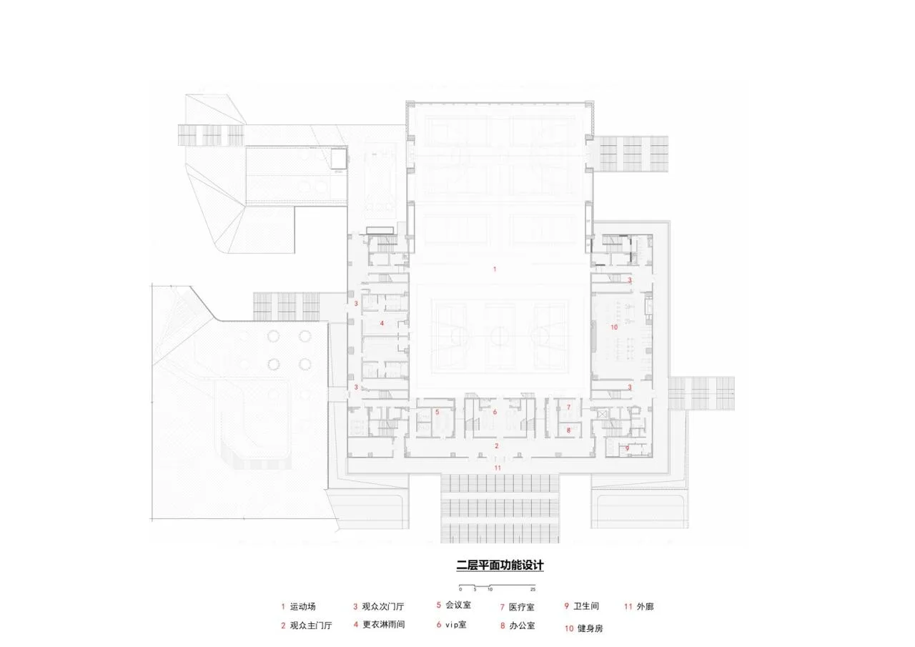 BIM Architecture | Longquan Middle School Gymnasium/China Southwest Architectural Design and Research Institute Co., Ltd