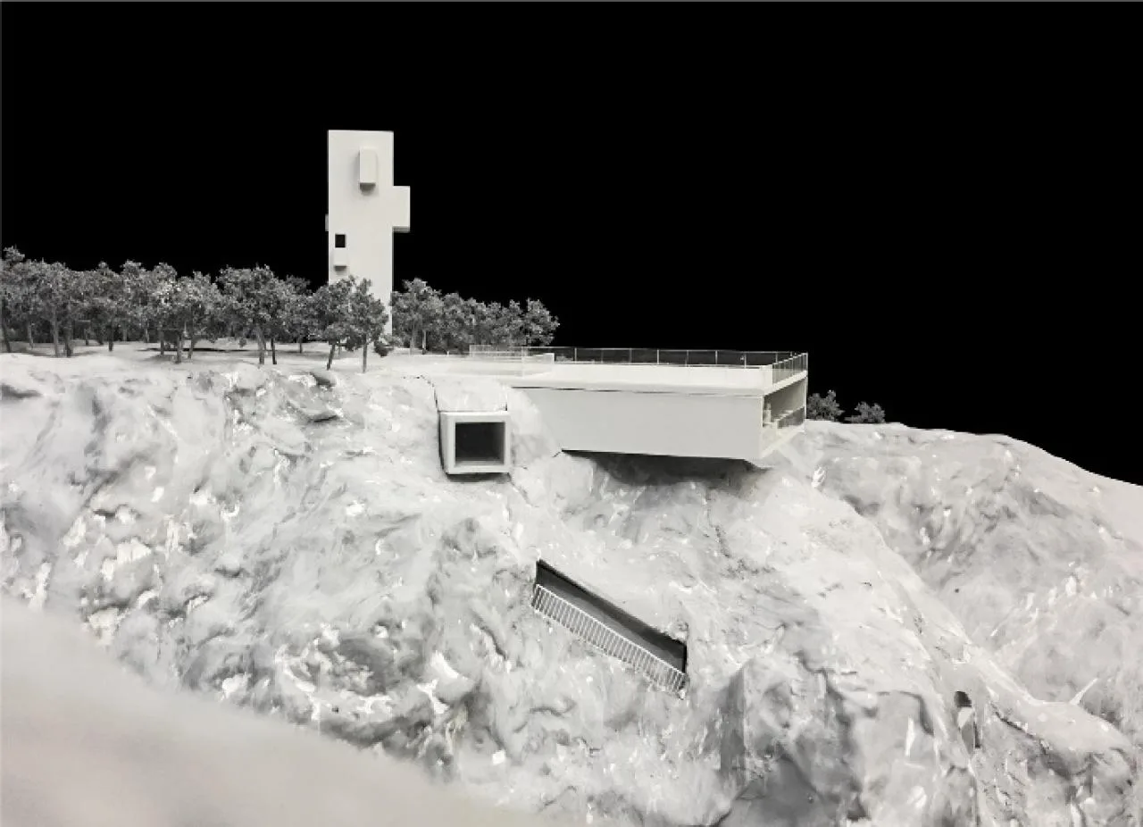 BIM Architecture | Cliff Top Cafe and Tower Residence • Architectural Firm (TAO)