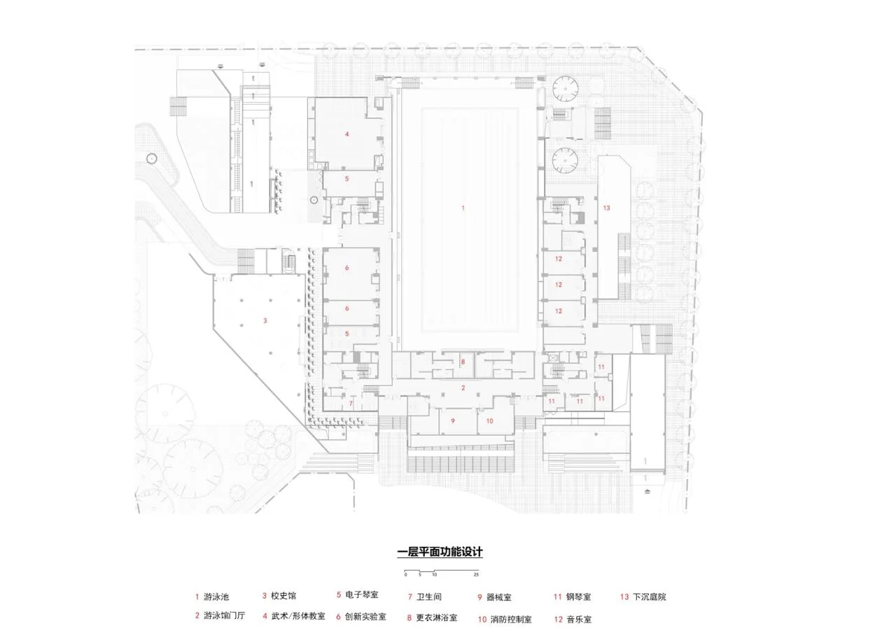 BIM Architecture | Longquan Middle School Gymnasium/China Southwest Architectural Design and Research Institute Co., Ltd