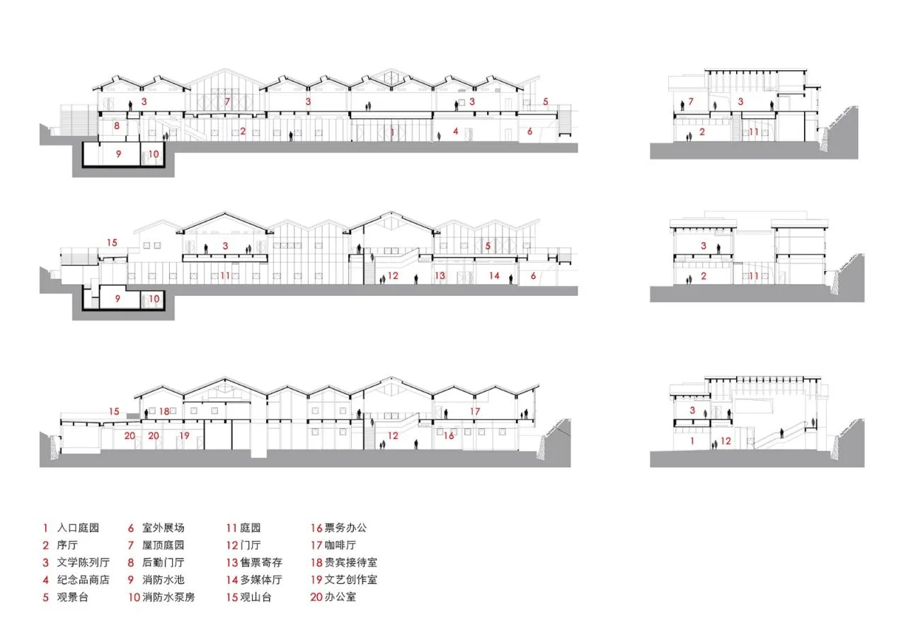 BIM Architecture | Xuefeng Literature Museum/Tongji Institute Linhe Architecture Studio