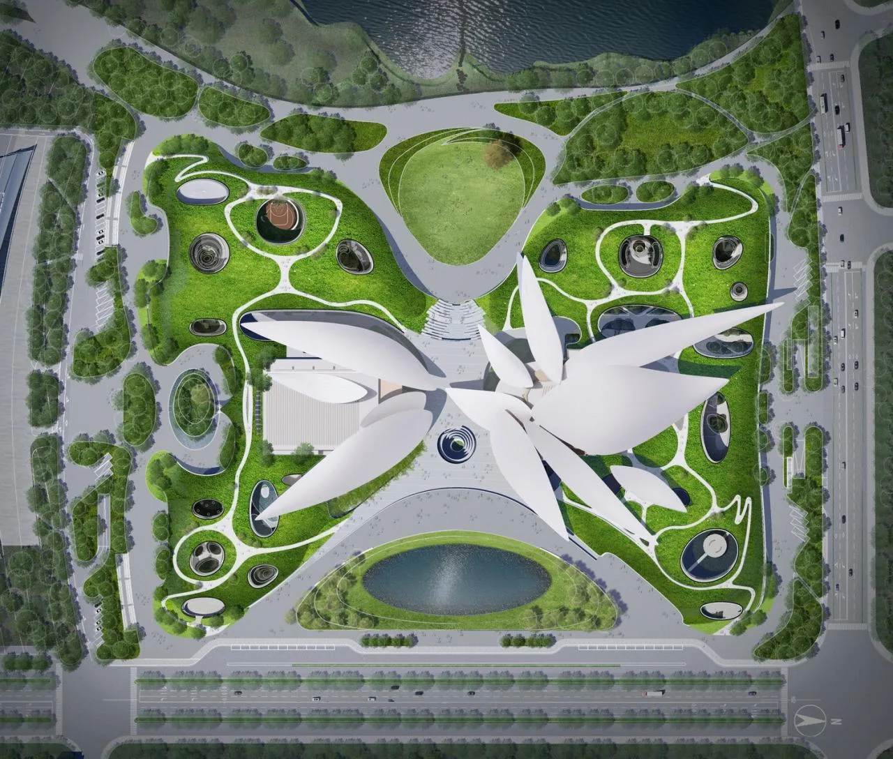 BIM Architecture | Anji 'Two Mountains' Future Science and Technology City Cultural and Art Center/MAD Ma Yansong's New Work