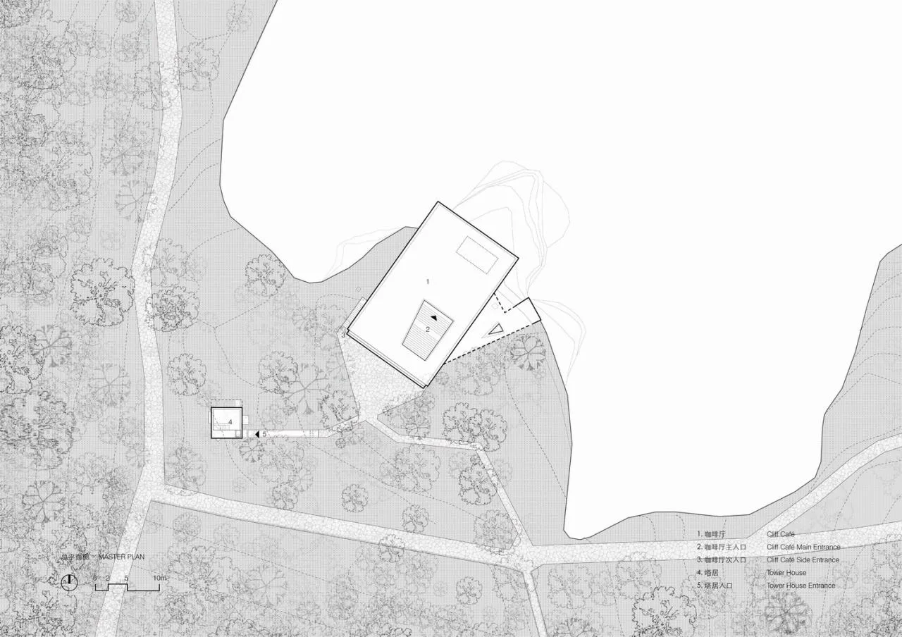 BIM Architecture | Cliff Top Cafe and Tower Residence • Architectural Firm (TAO)