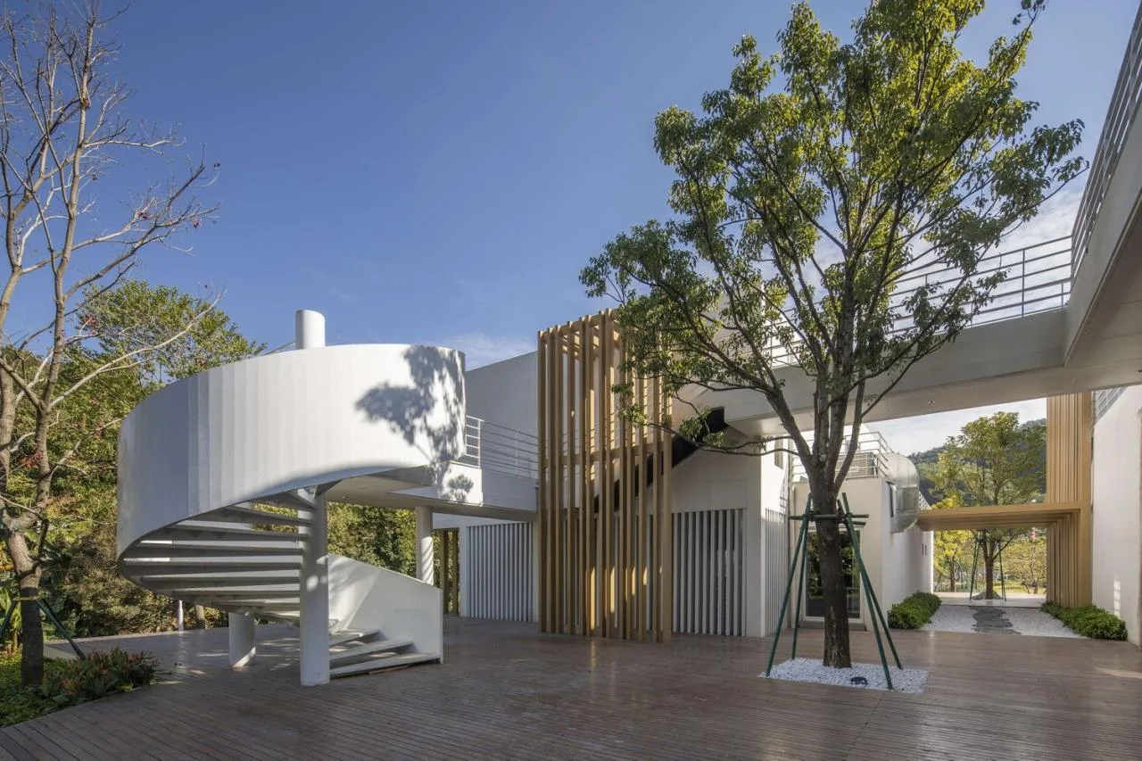 BIM Architecture | Multi level 'Lightness': Huangma Rural Revitalization Workstation and Rural Reception Room/Three dimensional Architecture
