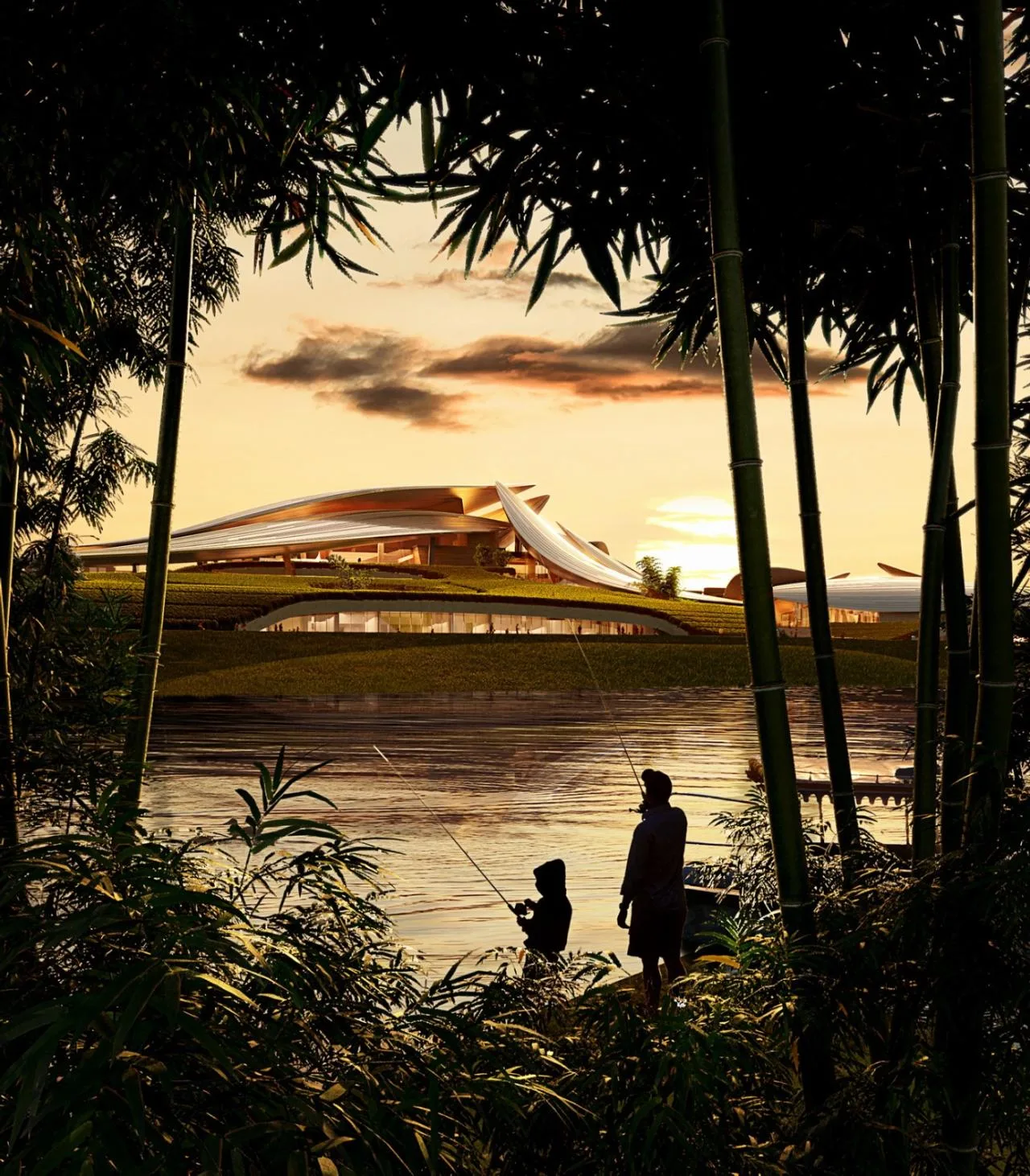 BIM Architecture | Anji 'Two Mountains' Future Science and Technology City Cultural and Art Center/MAD Ma Yansong's New Work