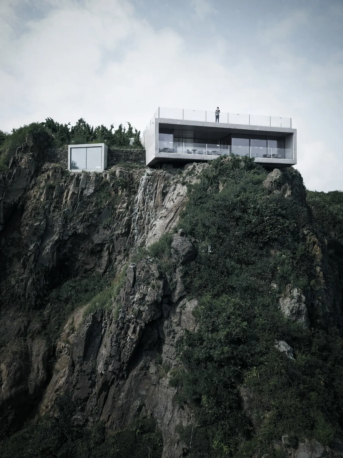 BIM Architecture | Cliff Top Cafe and Tower Residence • Architectural Firm (TAO)