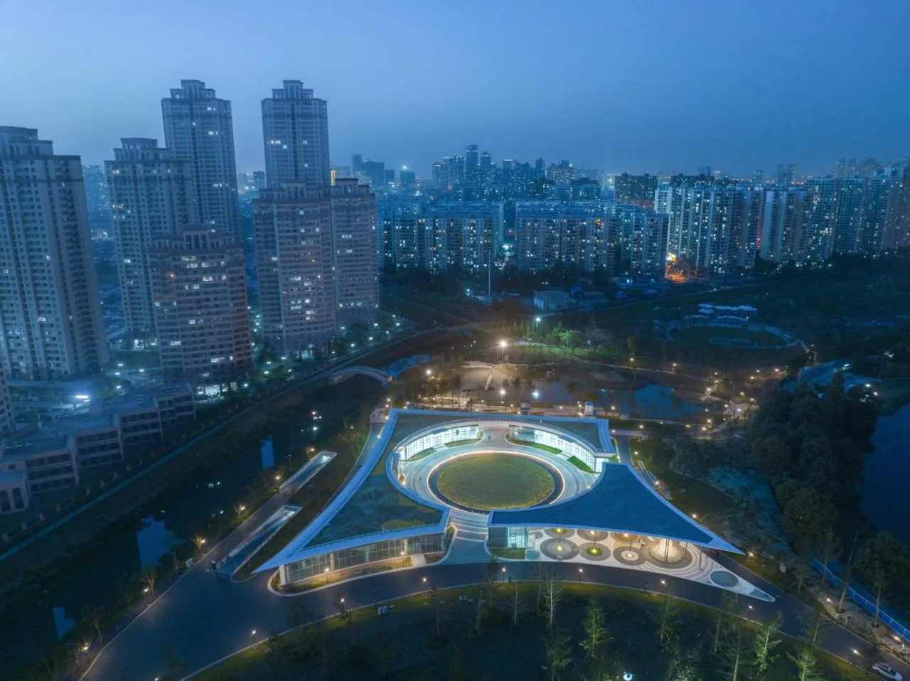 BIM Architecture | Wuhan Sponge Park Study+Visitor Center/UAO Ruituo Design