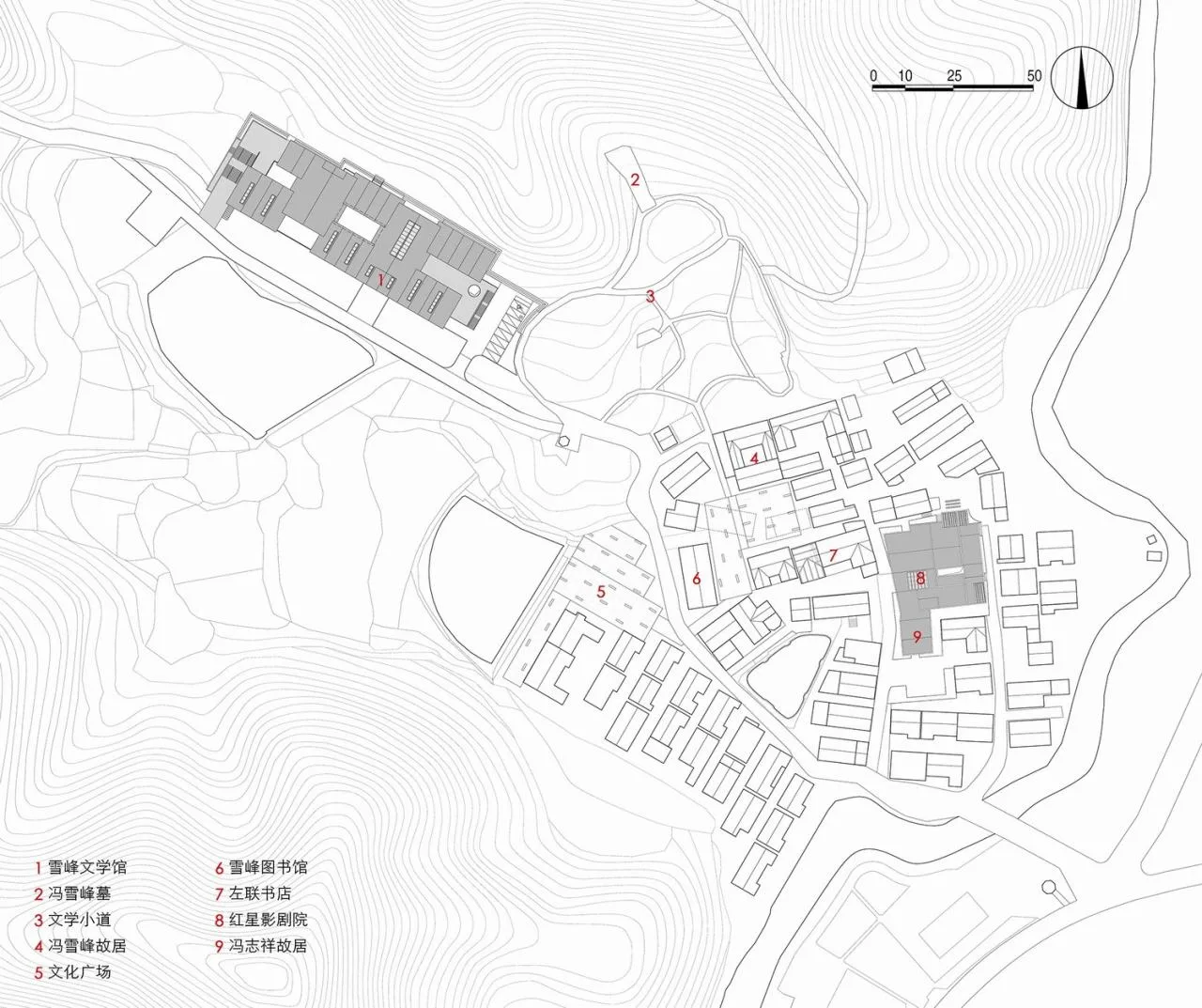 BIM Architecture | Xuefeng Literature Museum/Tongji Institute Linhe Architecture Studio