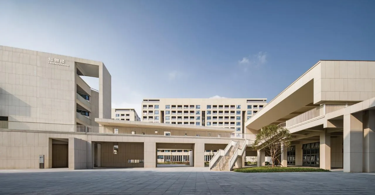 BIM Architecture | Jiangsu Jingjiang Senior High School New Campus/Rong Chaohui Studio