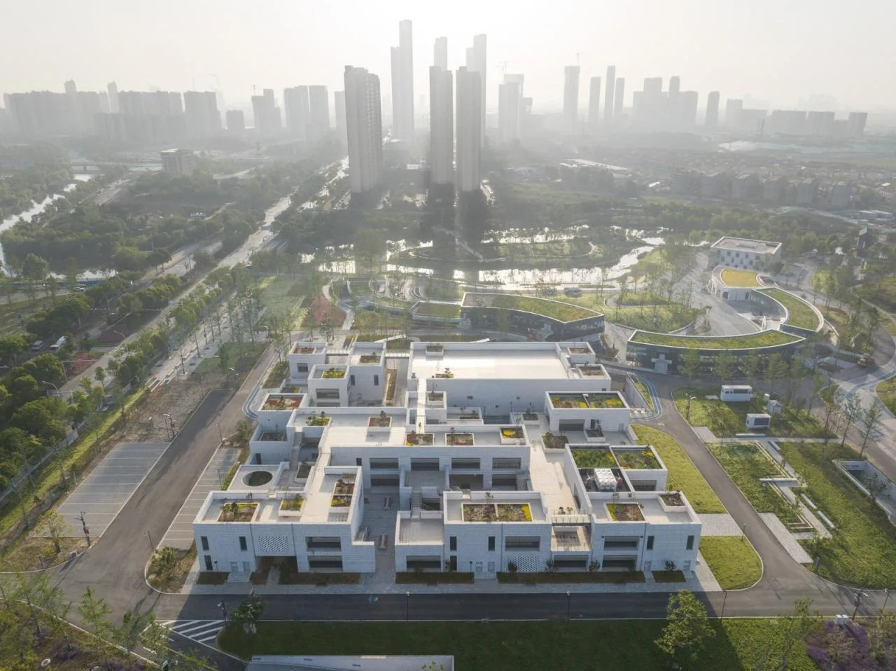 BIM Architecture | Wuhan Sponge Park Study+Visitor Center/UAO Ruituo Design