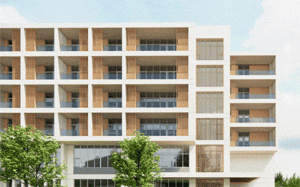 BIM Architecture | Interaction between Multi story Elderly Care Centers and External Environment - Boyuan Elderly Care Center/UUA