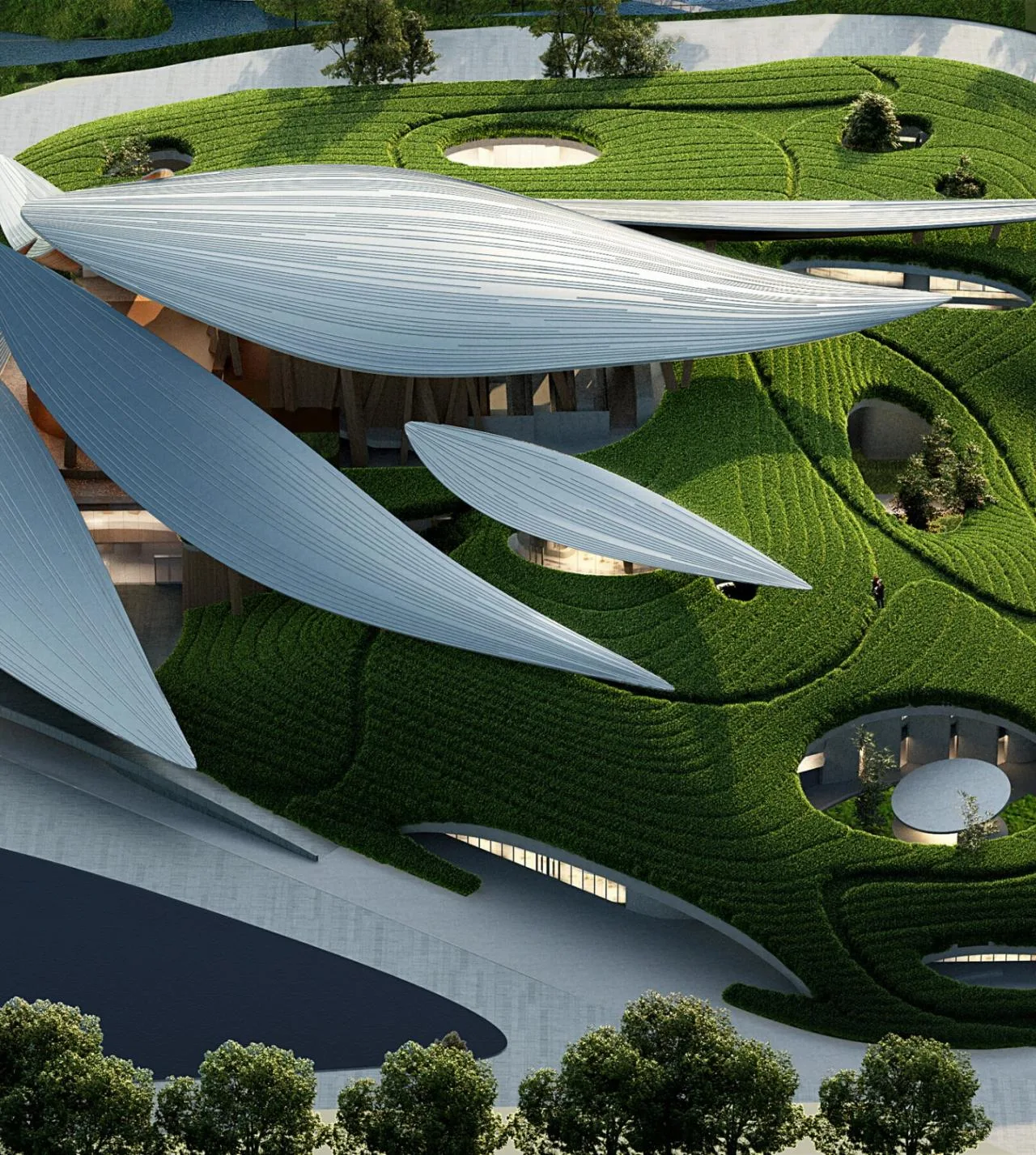 BIM Architecture | Anji 'Two Mountains' Future Science and Technology City Cultural and Art Center/MAD Ma Yansong's New Work