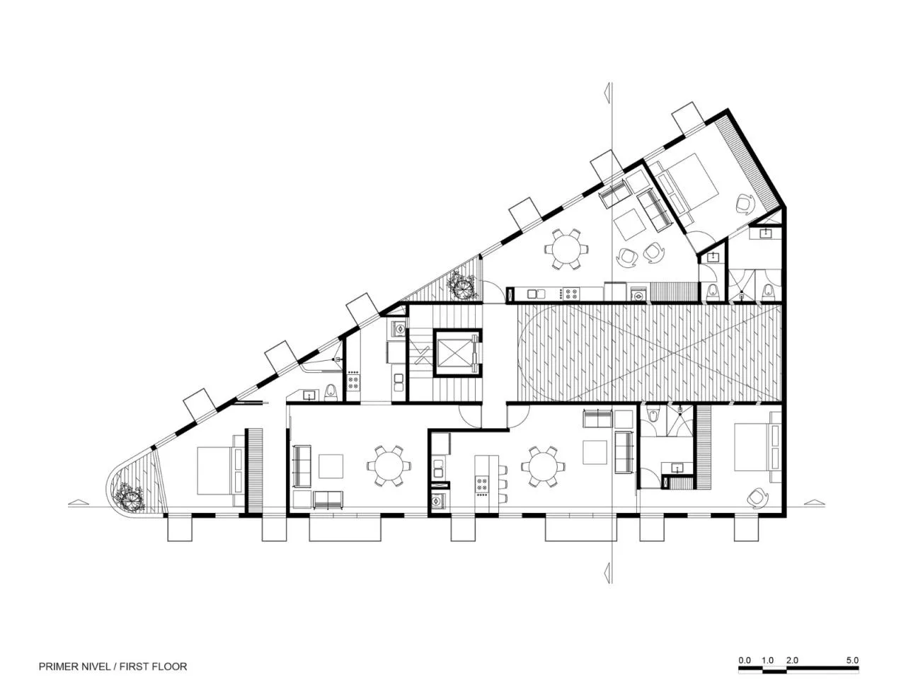 BIM Architecture | Triangle Residential Building: MO288 Residential Building/HGR ARQUITECTOS