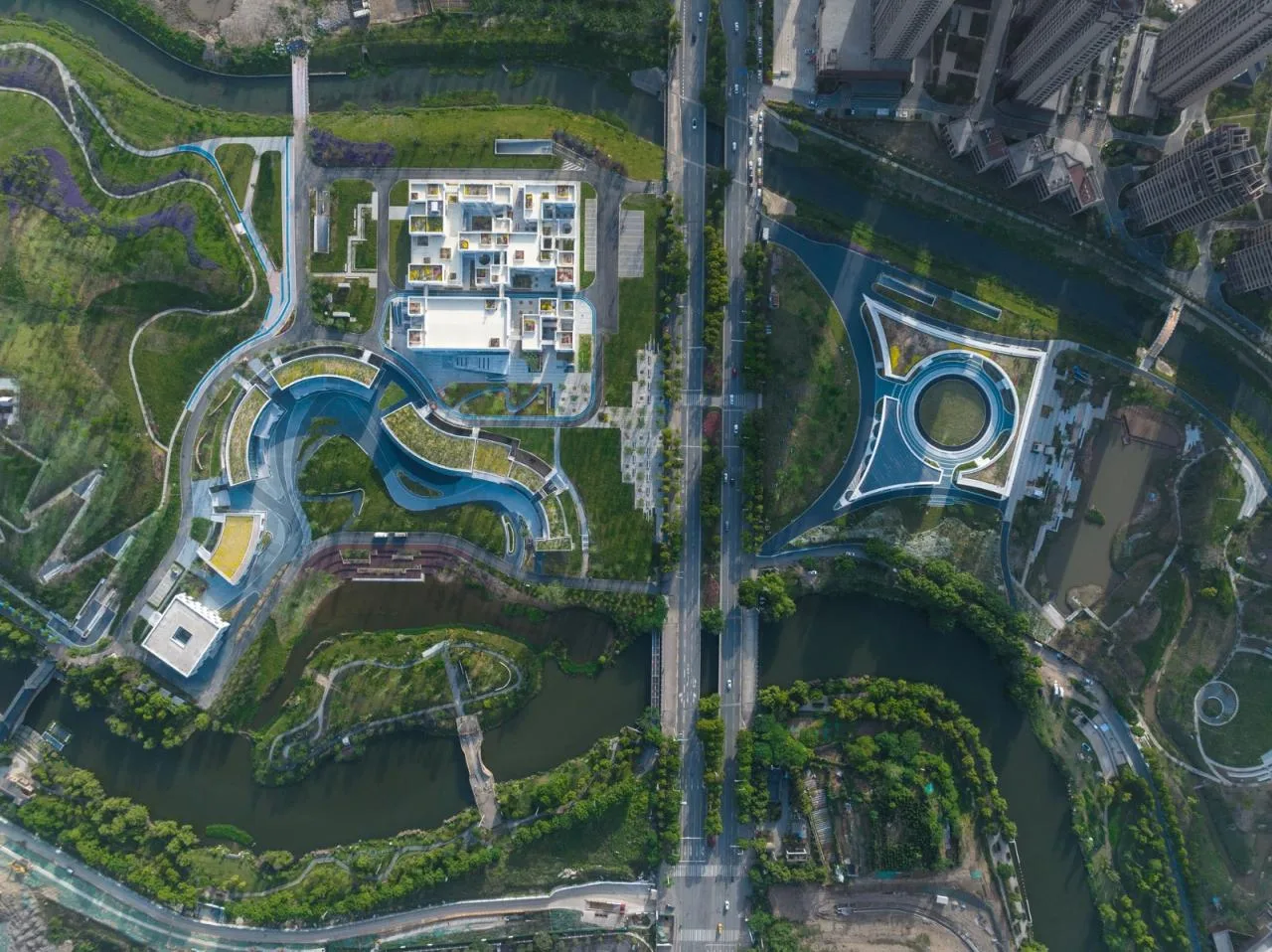 BIM Architecture | Wuhan Sponge Park Study+Visitor Center/UAO Ruituo Design