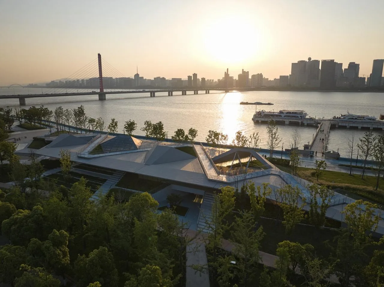 BIM Architecture | Hangzhou Binjiang Public Space · Sanqiao Asian Games Park/Tongji Original Design Studio