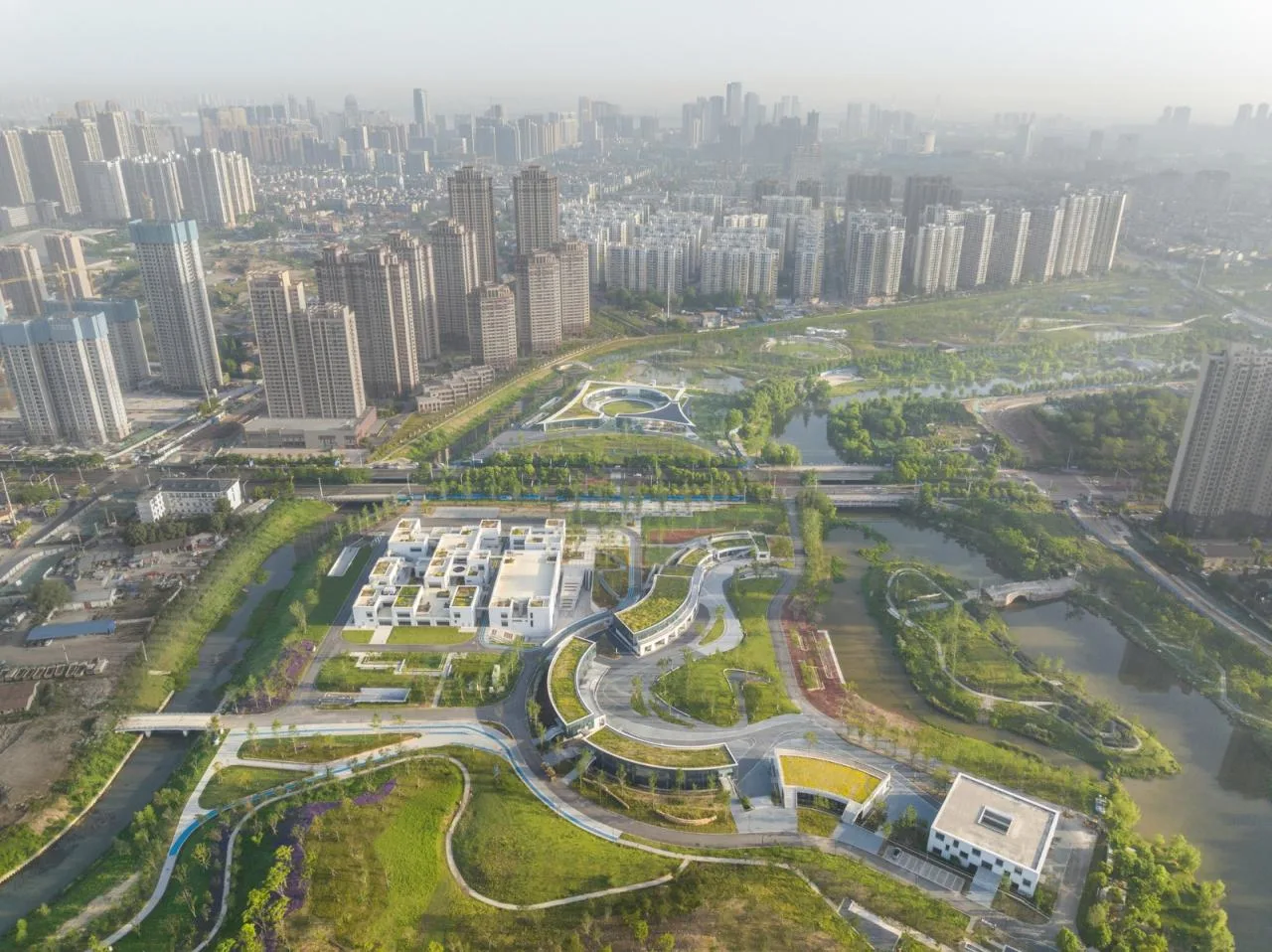 BIM Architecture | Wuhan Sponge Park Study+Visitor Center/UAO Ruituo Design