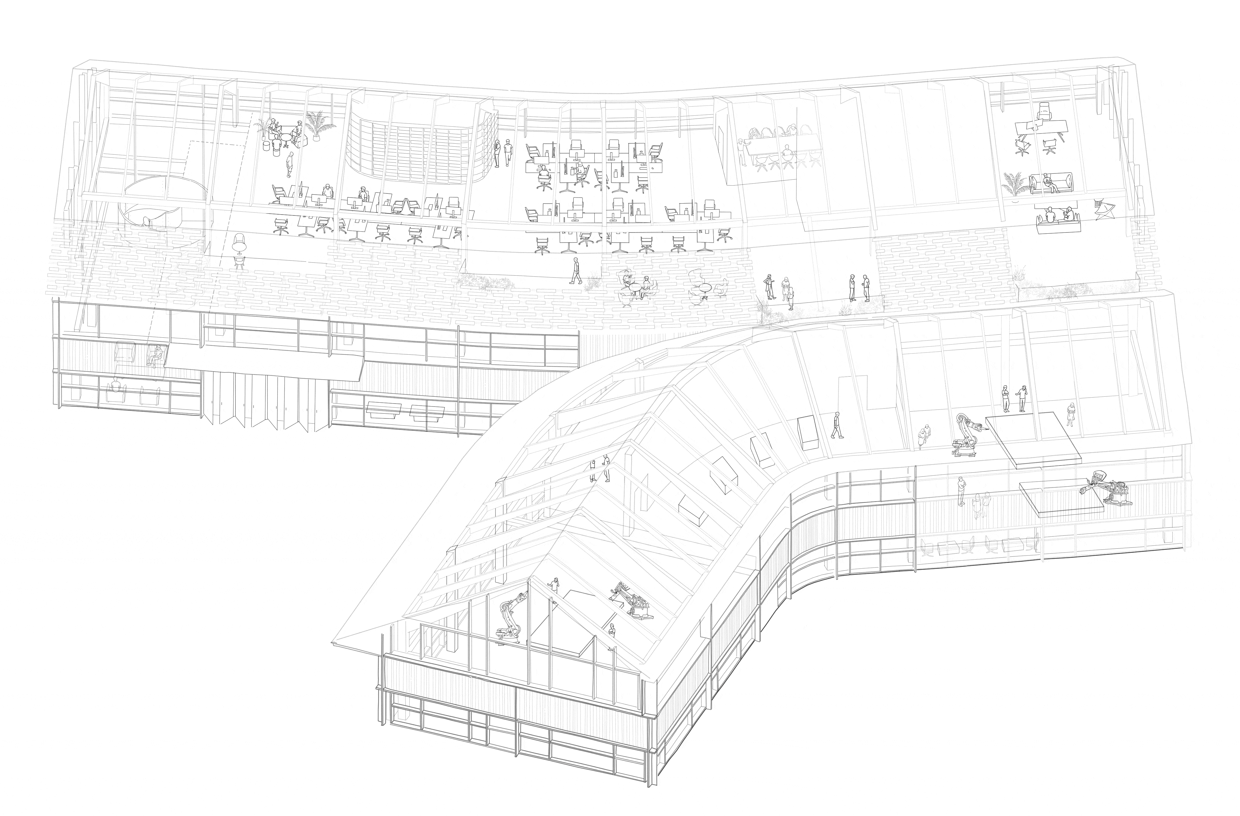 BIM Architecture | Wooden Home - Dafeng Wooden Structure R&D Center/CATS