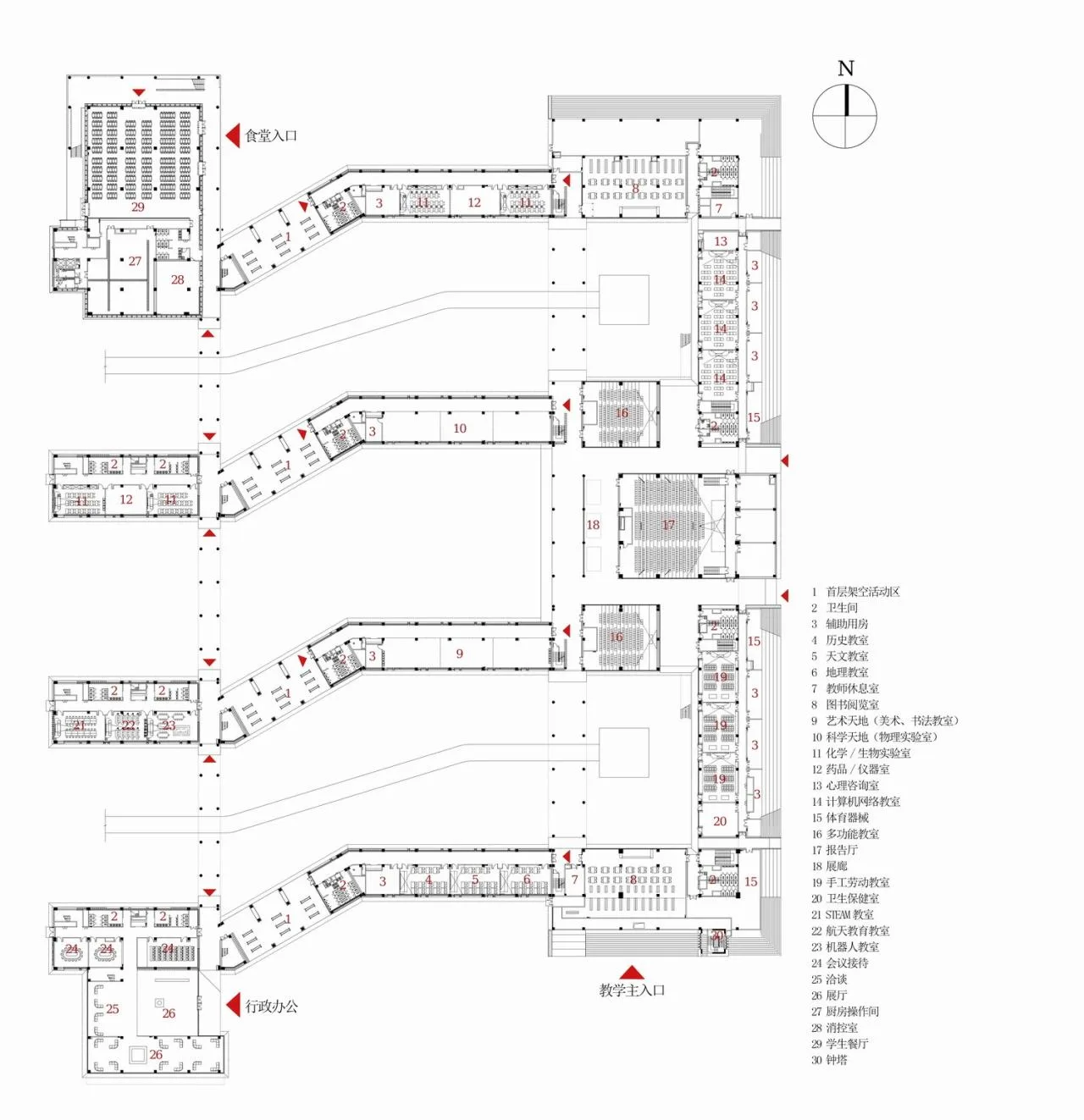 BIM Architecture | Bohai Experimental School (Ministry of Basic Education)/Institute of Architectural Design and Research, Chinese Academy of Sciences