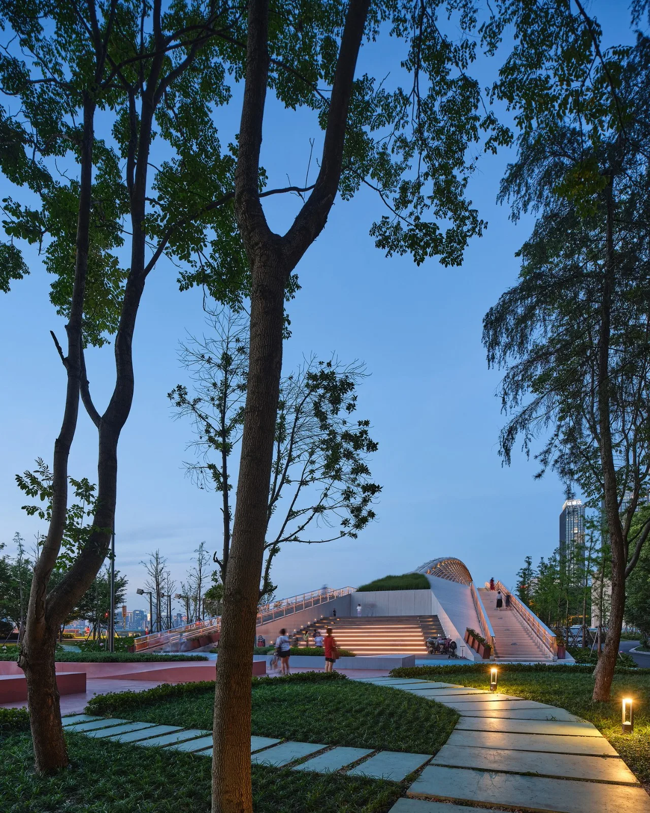 BIM Architecture | Hangzhou Binjiang Public Space · Silk Bridge/Tongji Original Design Studio