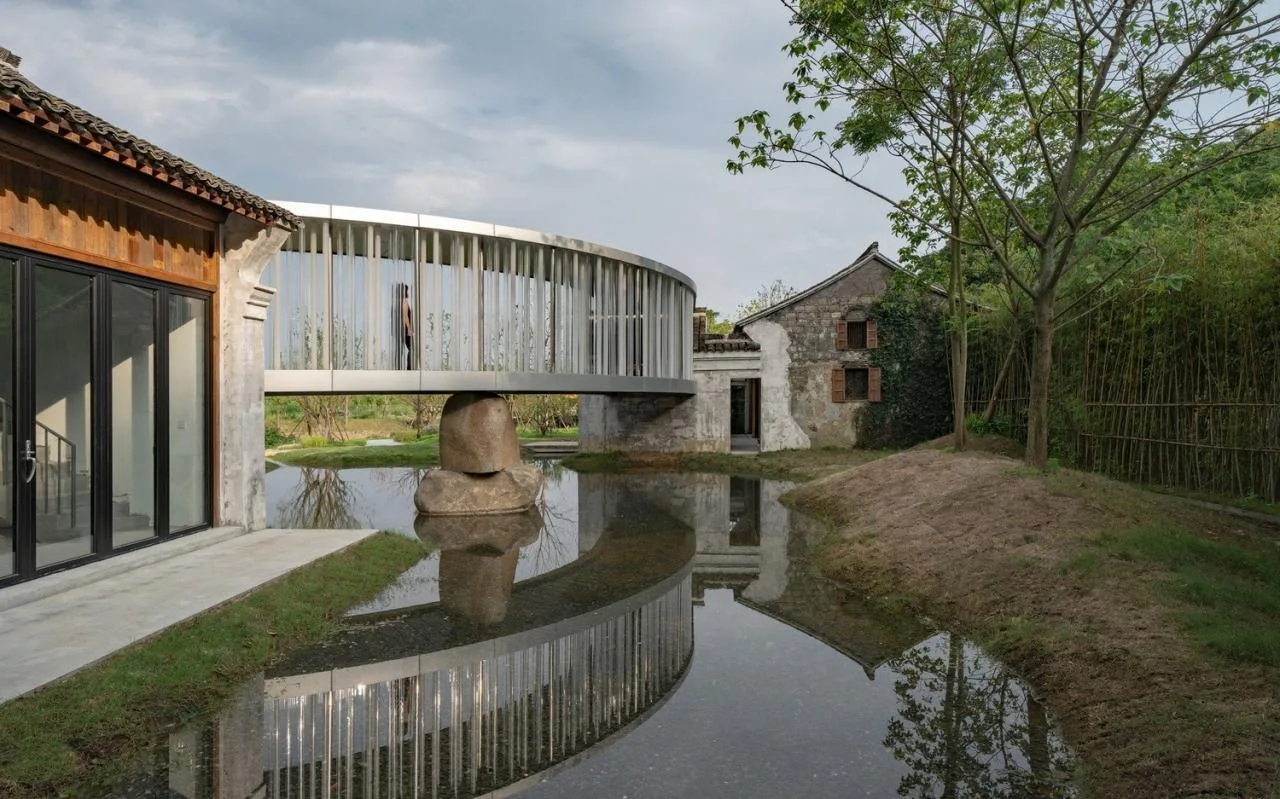 BIM Architecture | Nanbei Lake Lakeside Tea Room/Ten Domain Architecture