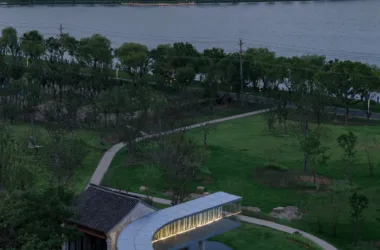 BIM Architecture: Lakeside Tea Room at Nanbei Lake by Ten Domain Architecture-BIM WORLD
