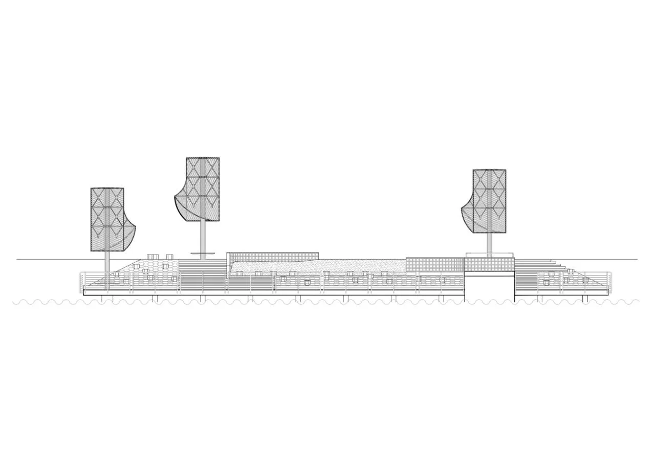 BIM Architecture | 'Wind Rises' Installation, Jingshi Guang River Embankment Renovation/School of Building and Planning, Huazhong University of Science and Technology+Qing · Weishe Studio