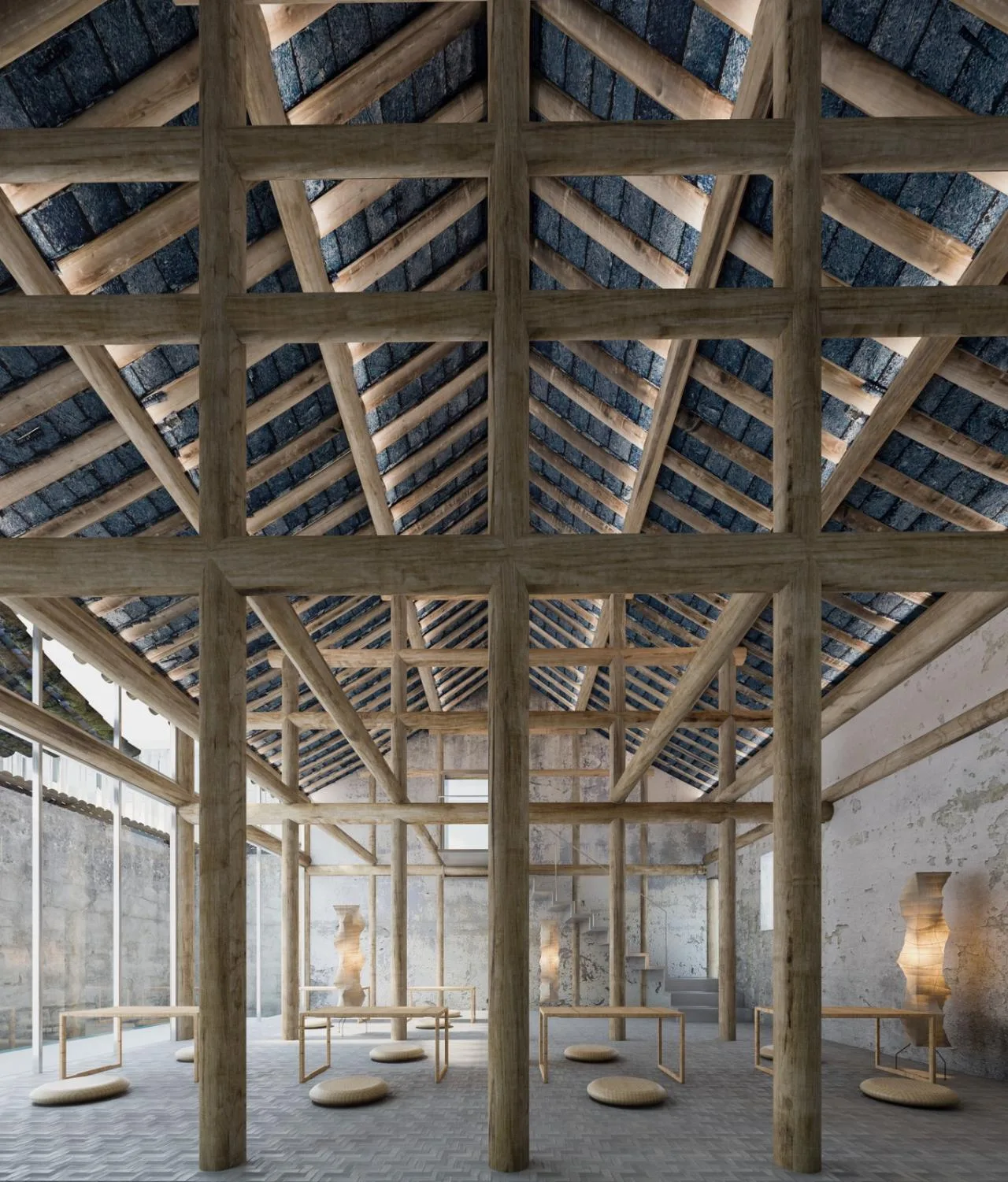 BIM Architecture | Nanbei Lake Lakeside Tea Room/Ten Domain Architecture