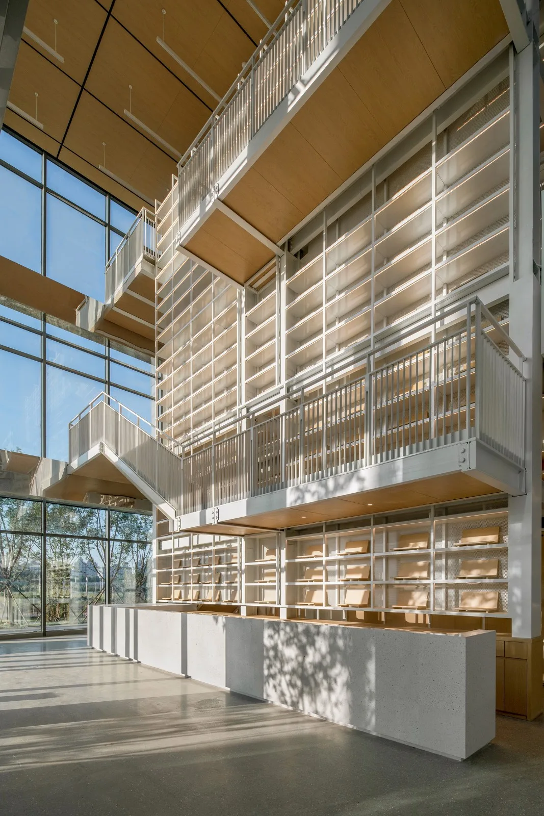 BIM Architecture | Shouchuang Heyuan Pinggu New City Rental Housing Community Library/Yan Yang Architectural Design