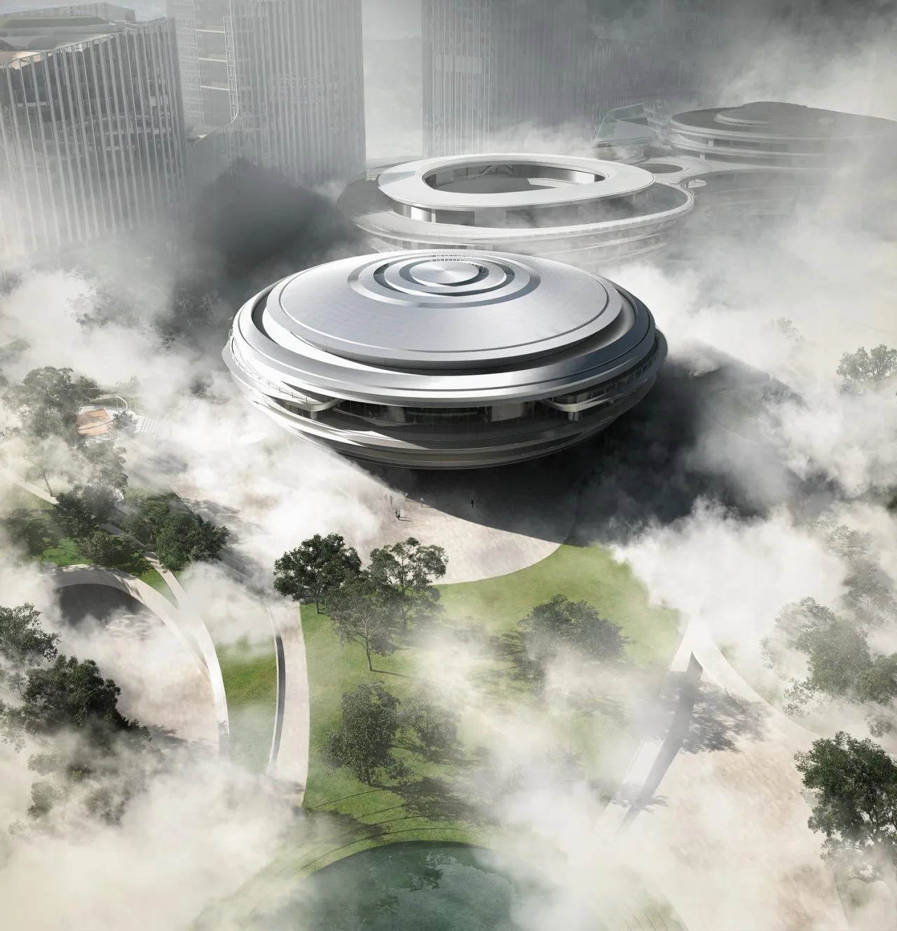 BIM Architecture | "Floating" Tencent Headquarters Park 04 Plot/Ma Yansong MAD