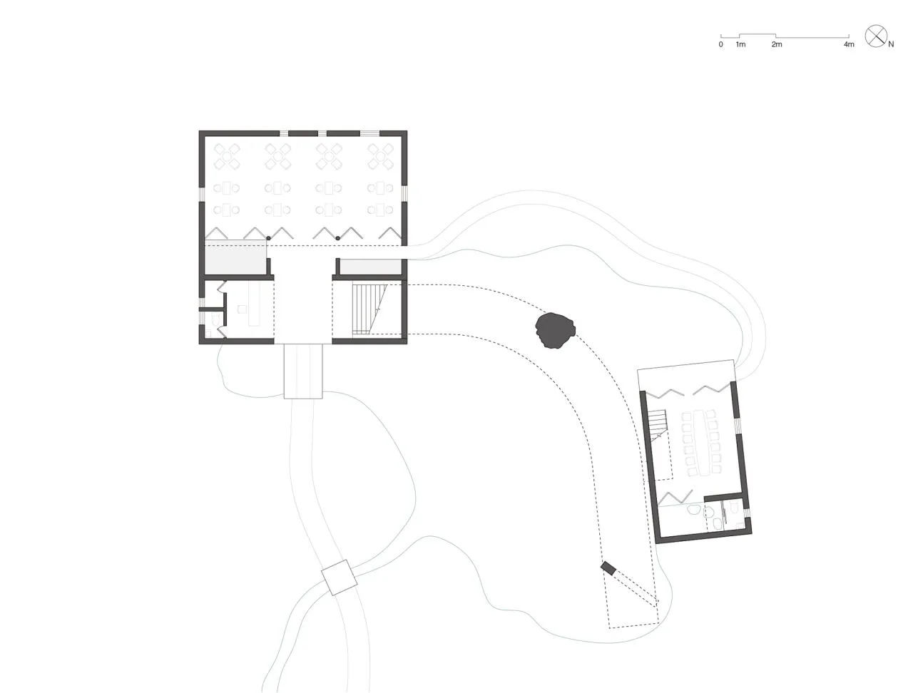 BIM Architecture | Nanbei Lake Lakeside Tea Room/Ten Domain Architecture
