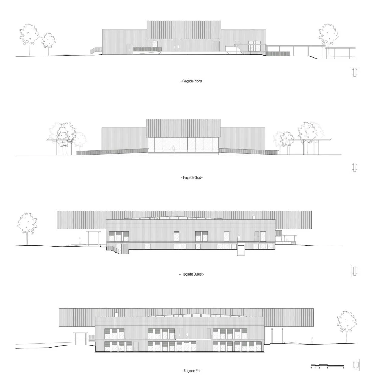 BIM Architecture | Joliot Curie School Catering Services and School Life Center/Ateliers O-S Architects