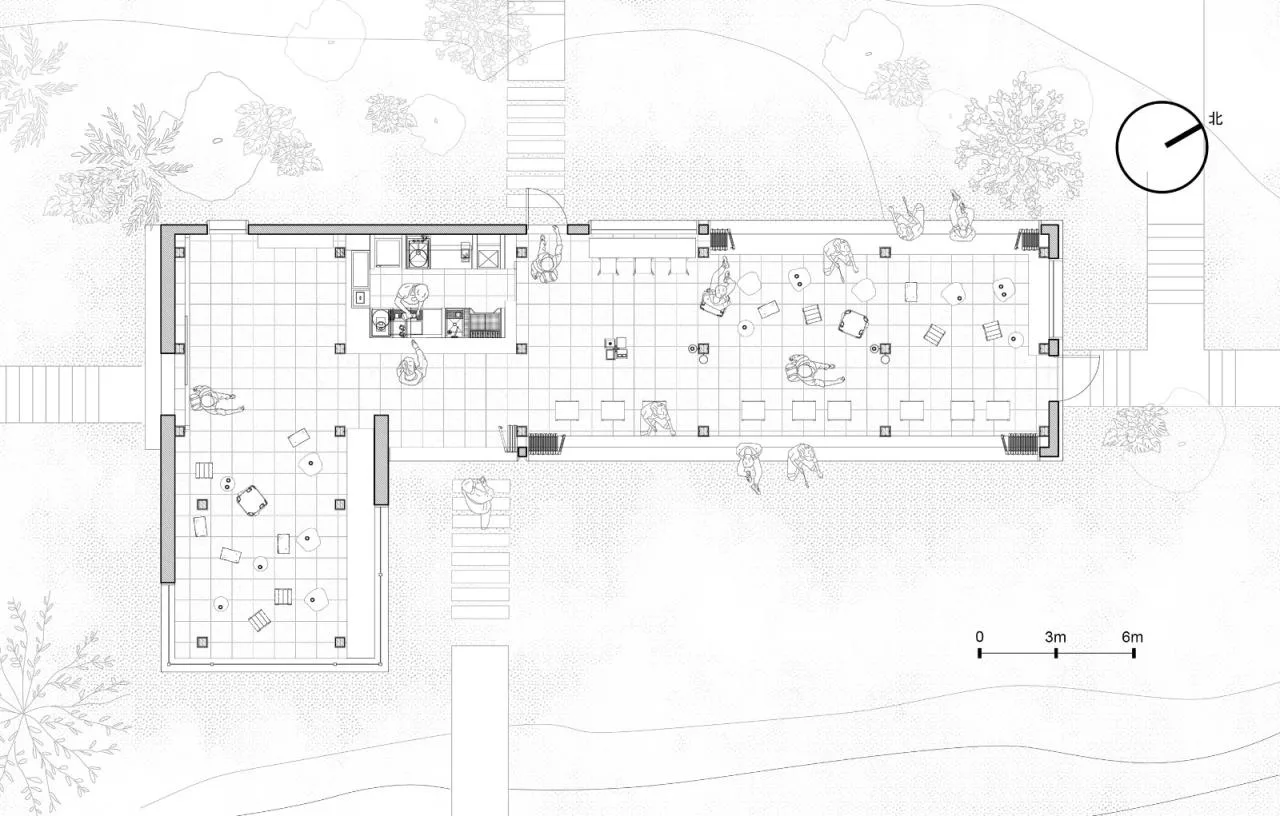 BIM Architecture | Shanye Tea Cafe/Pingjie Design at the foot of Siming Mountain