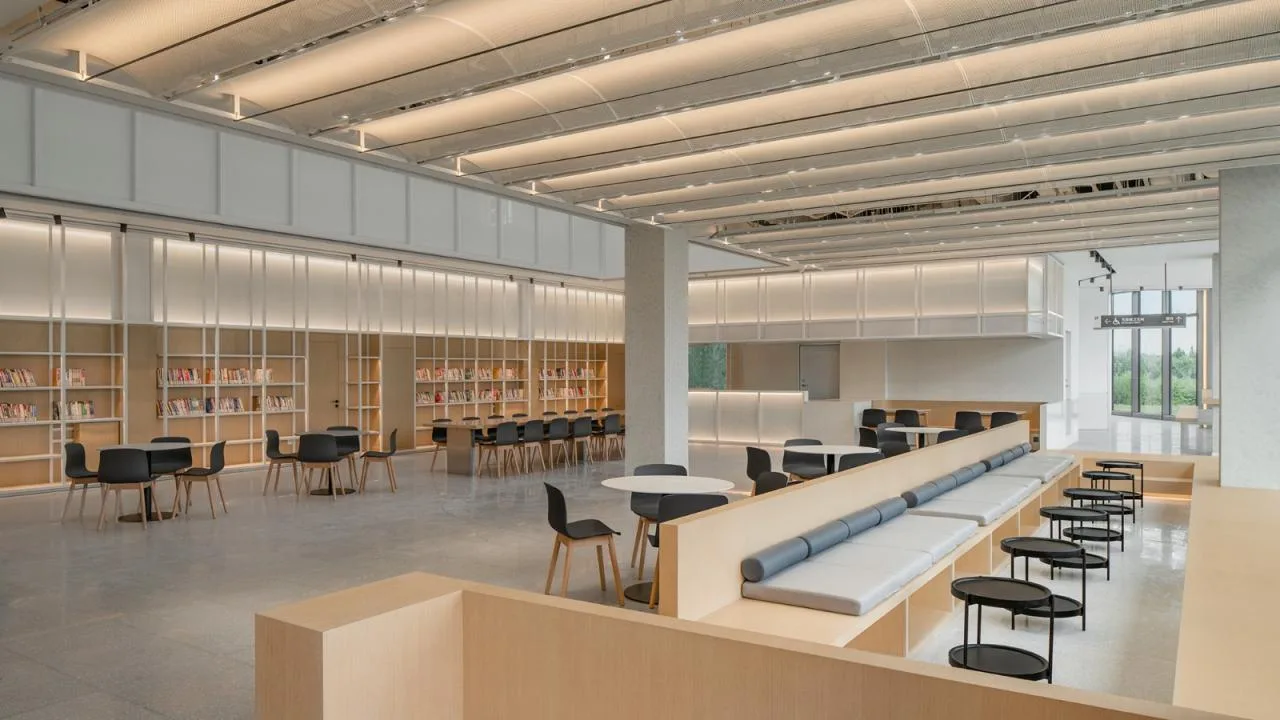 BIM Architecture | Shouchuang Heyuan Pinggu New City Rental Housing Community Library/Yan Yang Architectural Design