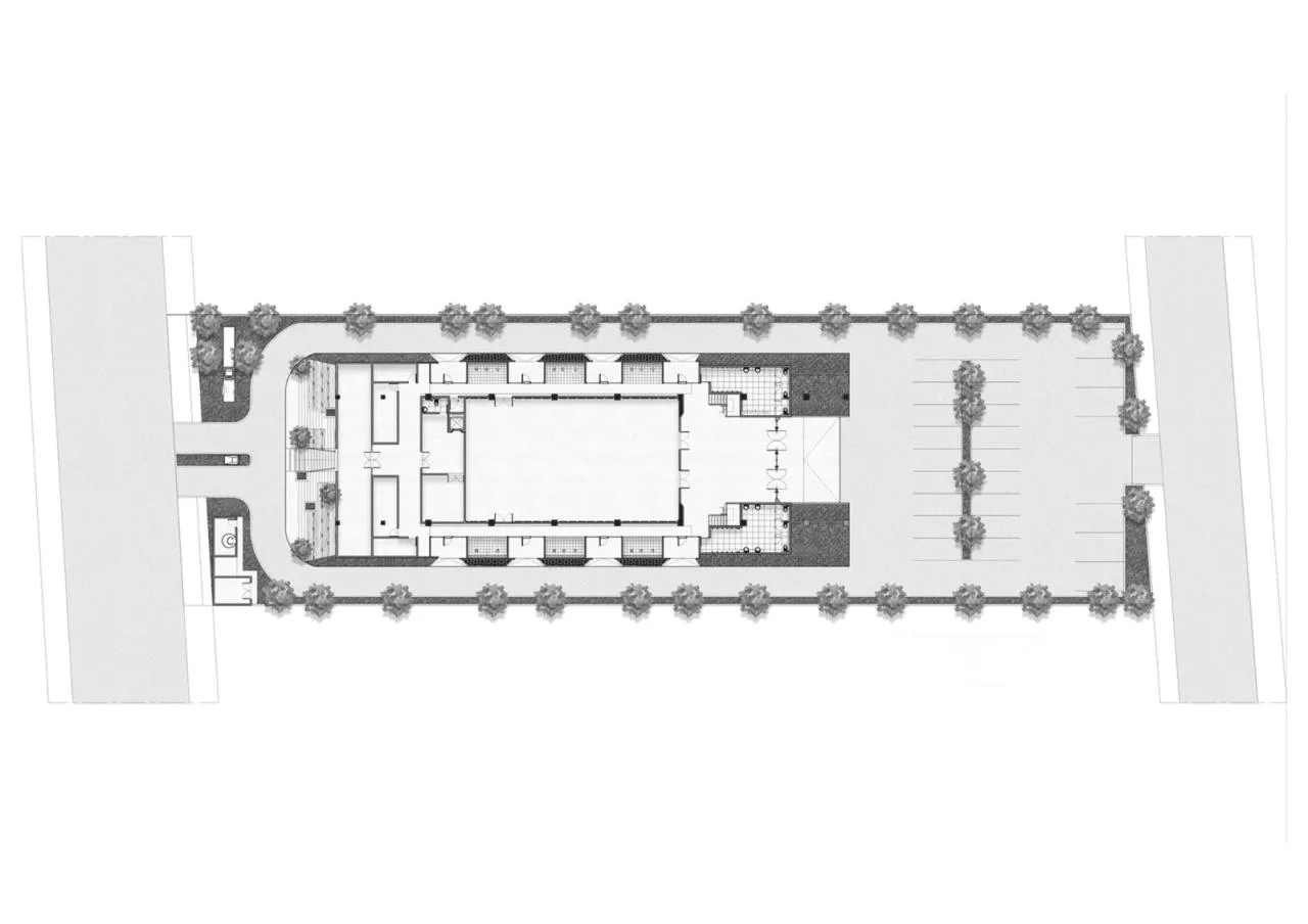 BIM architecture | hollowing out, allowing light to enter the mosque At Taufik/JOSO