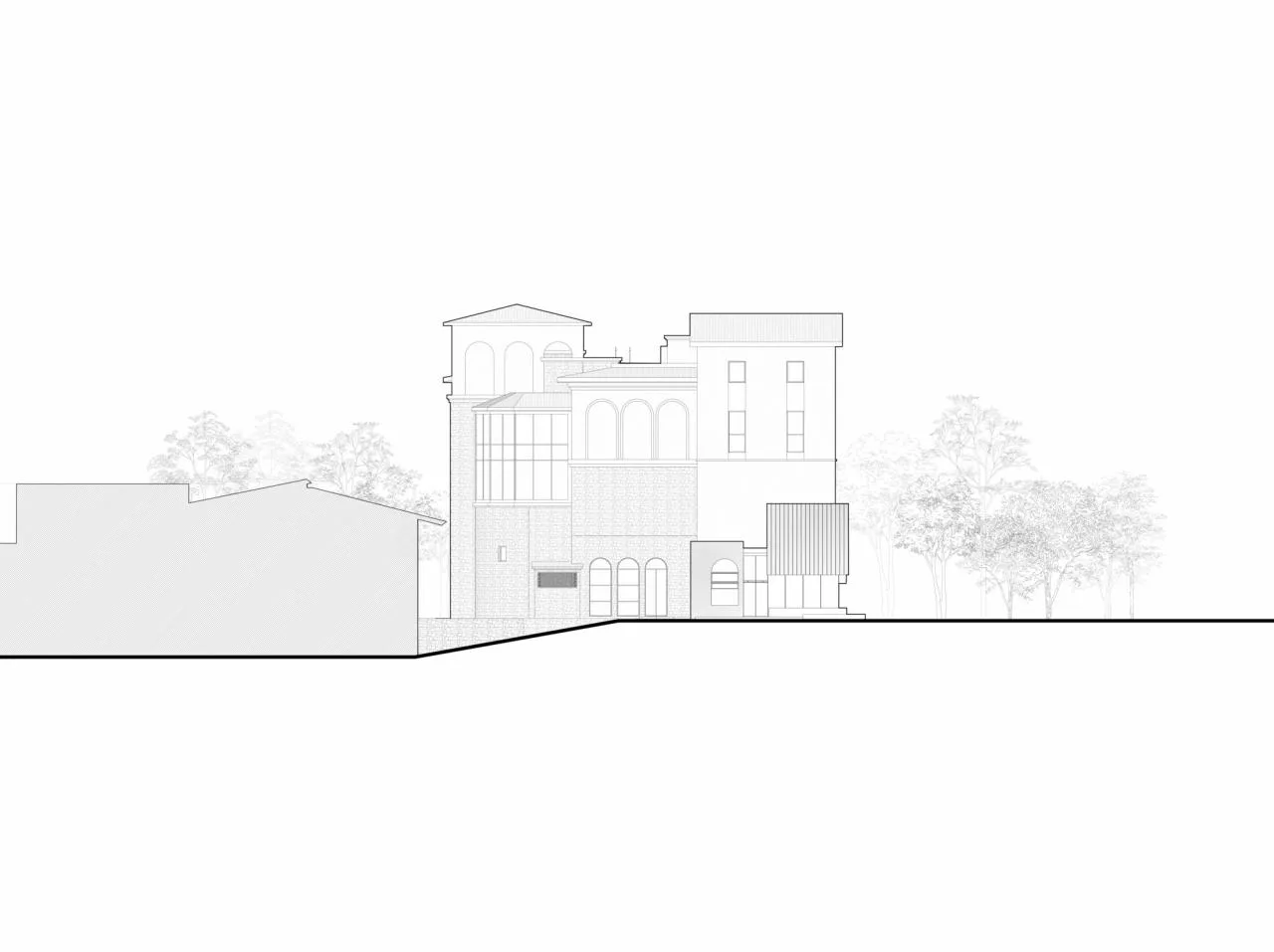 BIM Architecture | Lushan A4 Art Museum Renovation/Tiantong Architecture