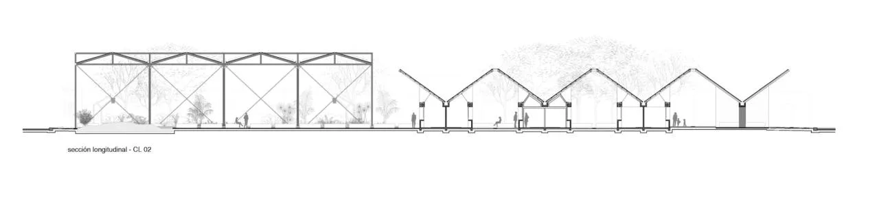 BIM Architecture | Shaded Space, Stand for Cooling: Chicxulub Square/Estudio MMX
