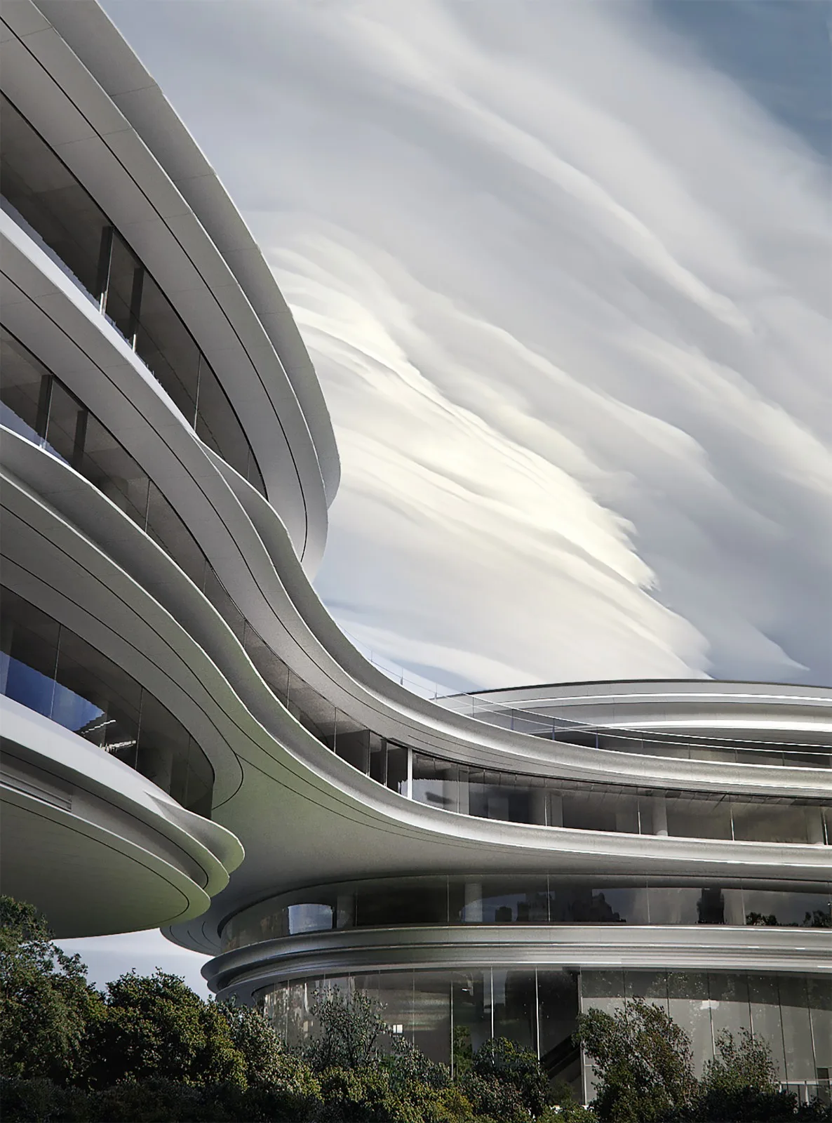 BIM Architecture | "Floating" Tencent Headquarters Park 04 Plot/Ma Yansong MAD