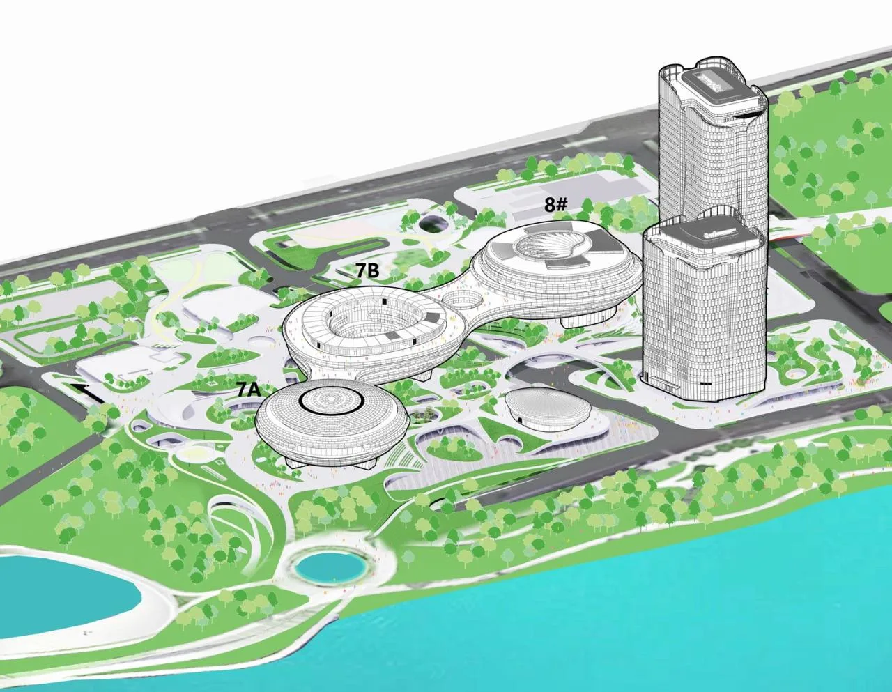 BIM Architecture | "Floating" Tencent Headquarters Park 04 Plot/Ma Yansong MAD