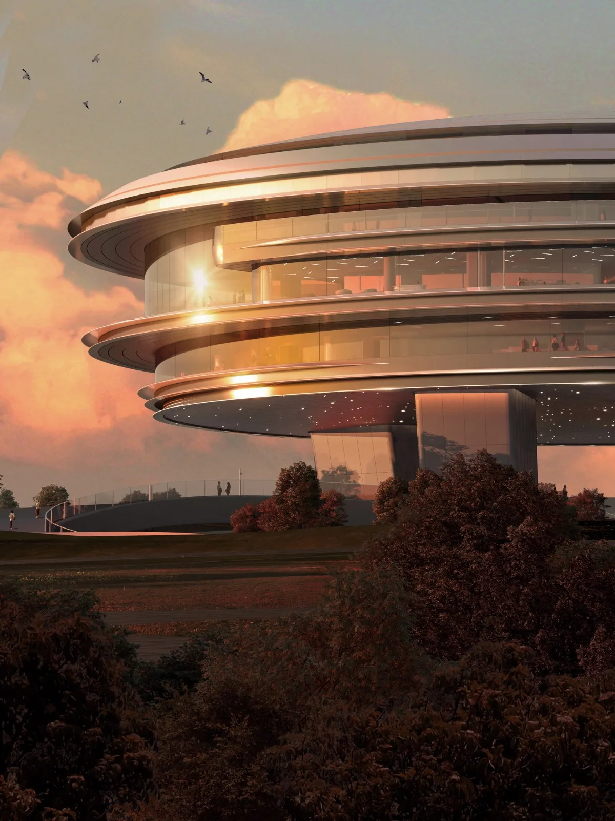 BIM Architecture | "Floating" Tencent Headquarters Park 04 Plot/Ma Yansong MAD