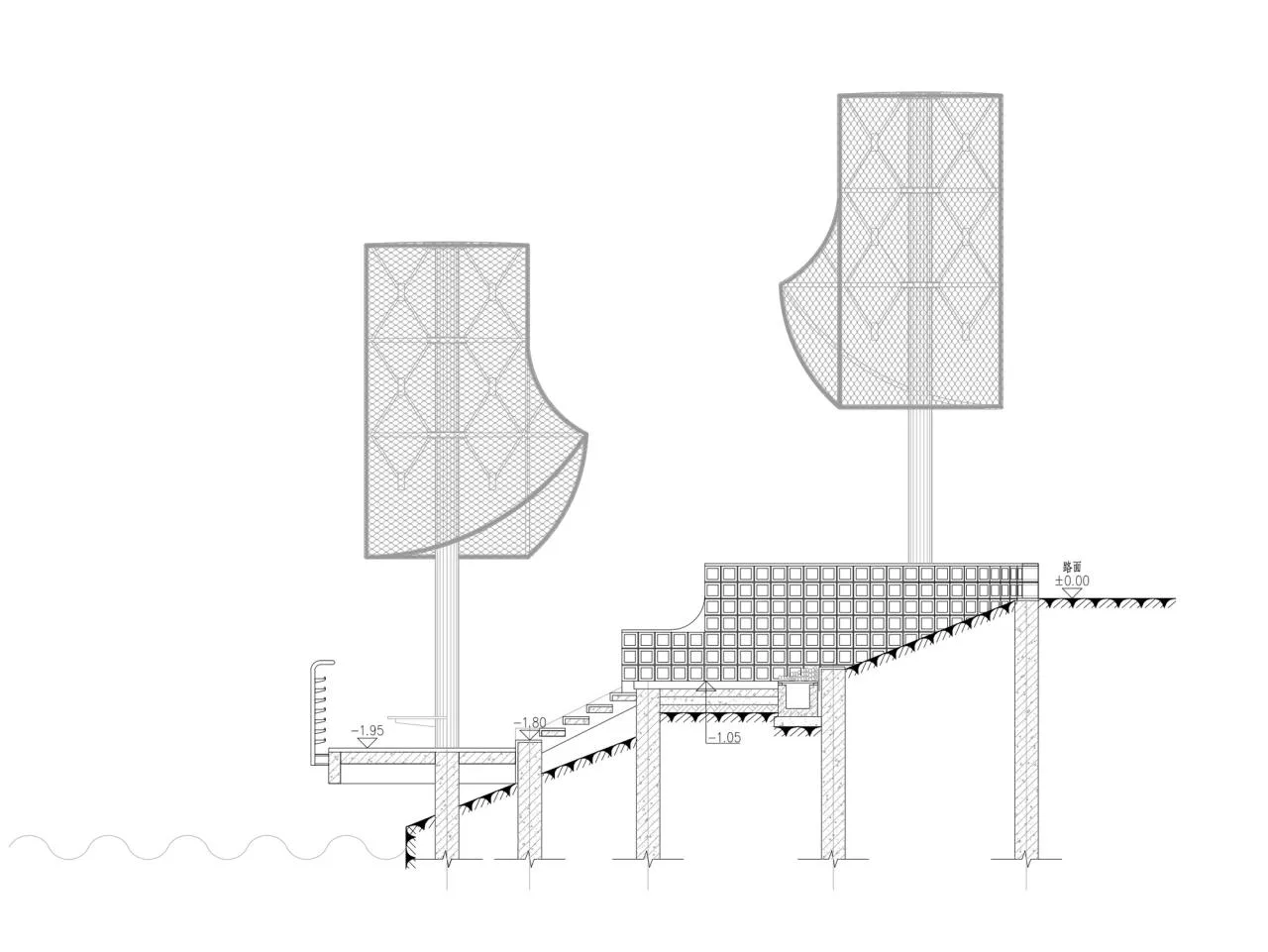 BIM Architecture | 'Wind Rises' Installation, Jingshi Guang River Embankment Renovation/School of Building and Planning, Huazhong University of Science and Technology+Qing · Weishe Studio