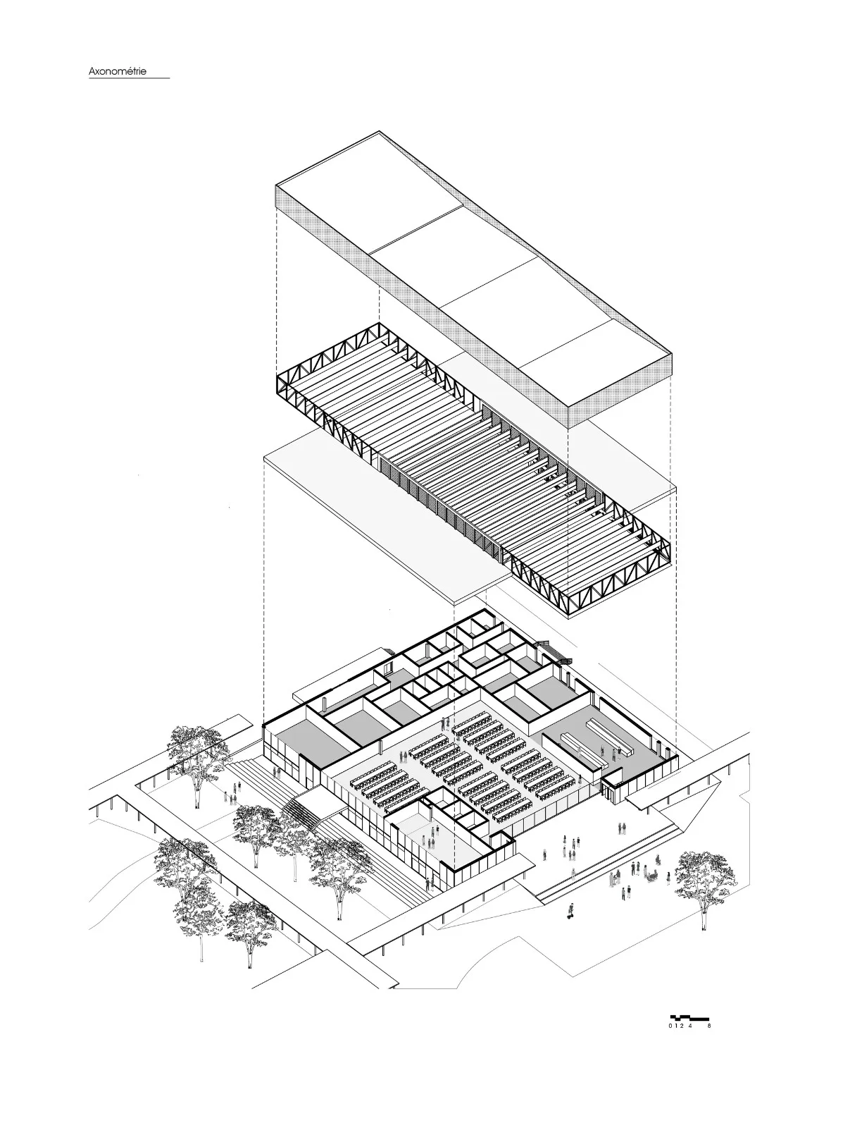 BIM Architecture | Joliot Curie School Catering Services and School Life Center/Ateliers O-S Architects