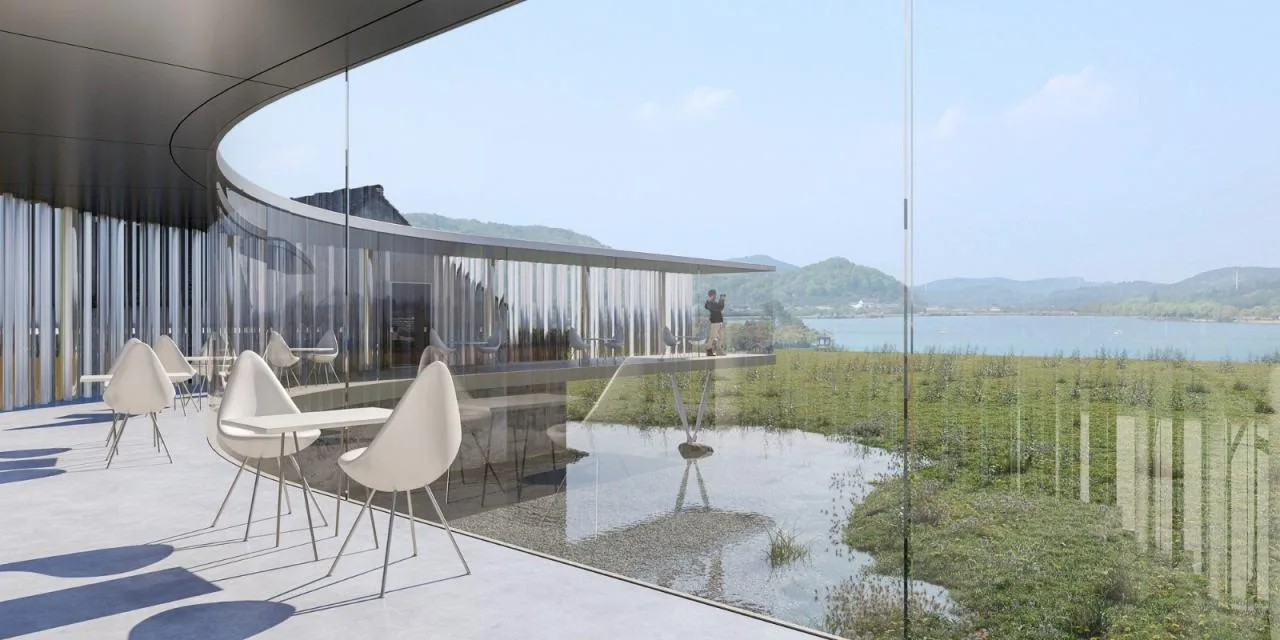 BIM Architecture | Nanbei Lake Lakeside Tea Room/Ten Domain Architecture