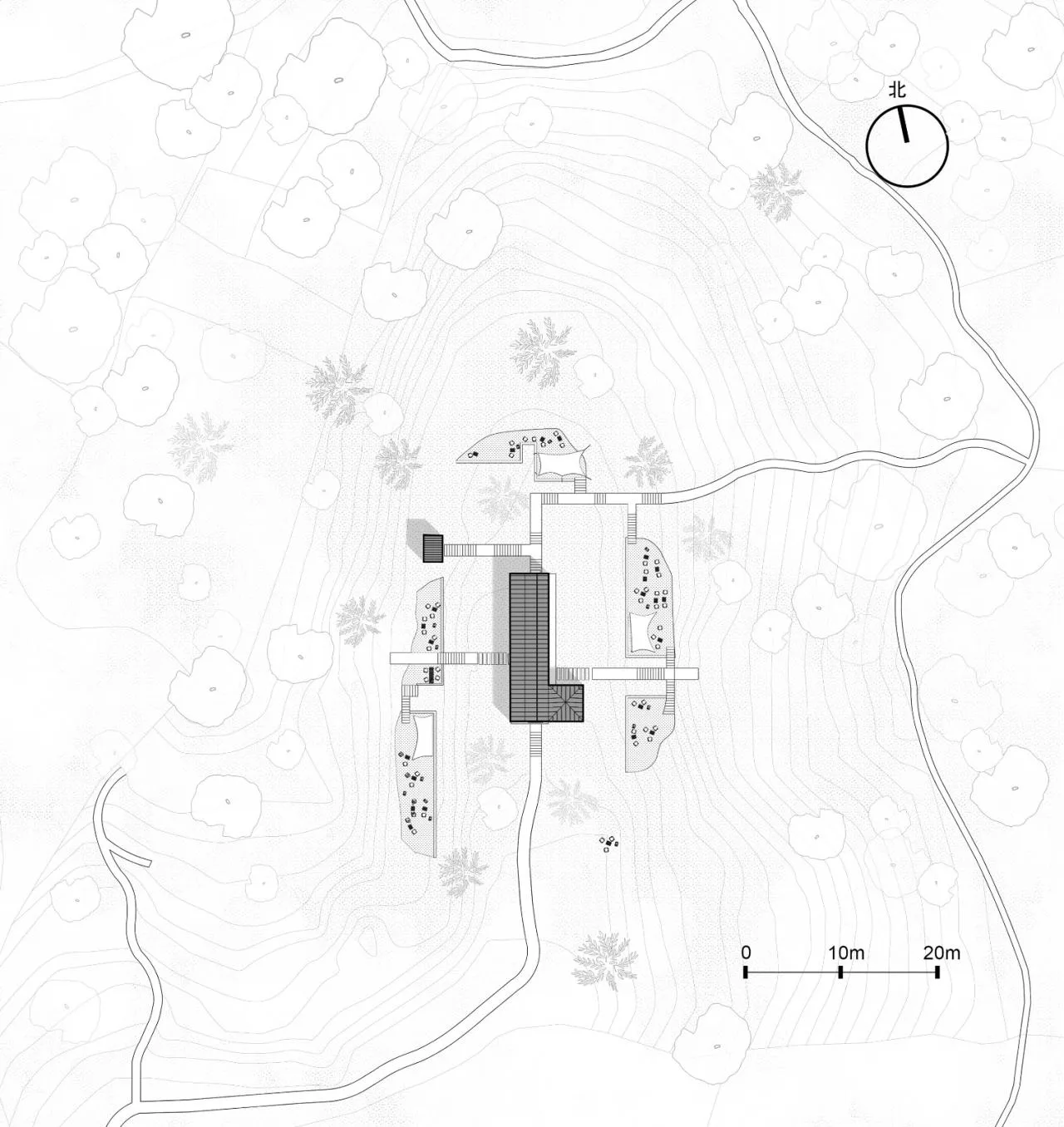 BIM Architecture | Shanye Tea Cafe/Pingjie Design at the foot of Siming Mountain