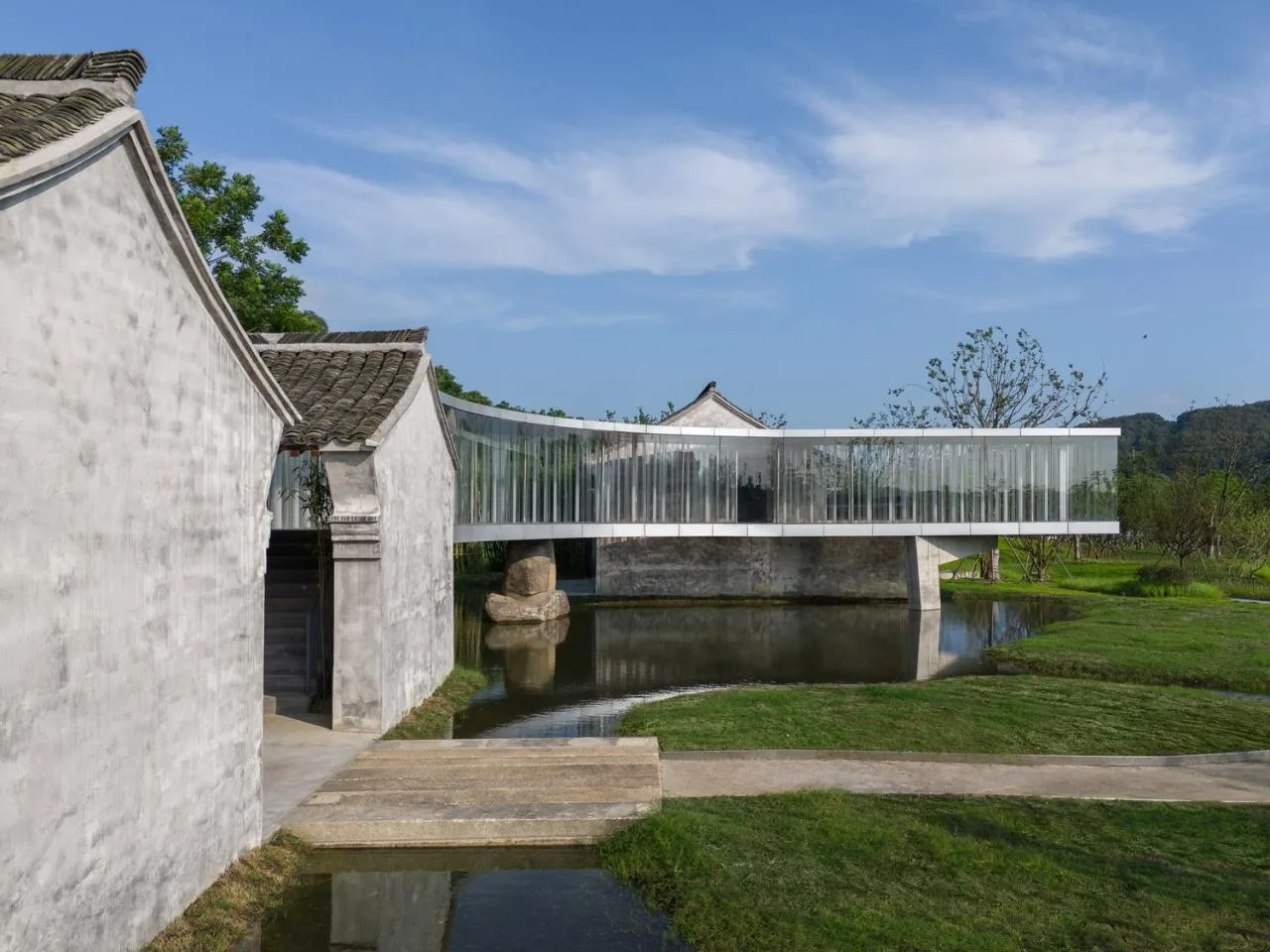 BIM Architecture | Nanbei Lake Lakeside Tea Room/Ten Domain Architecture