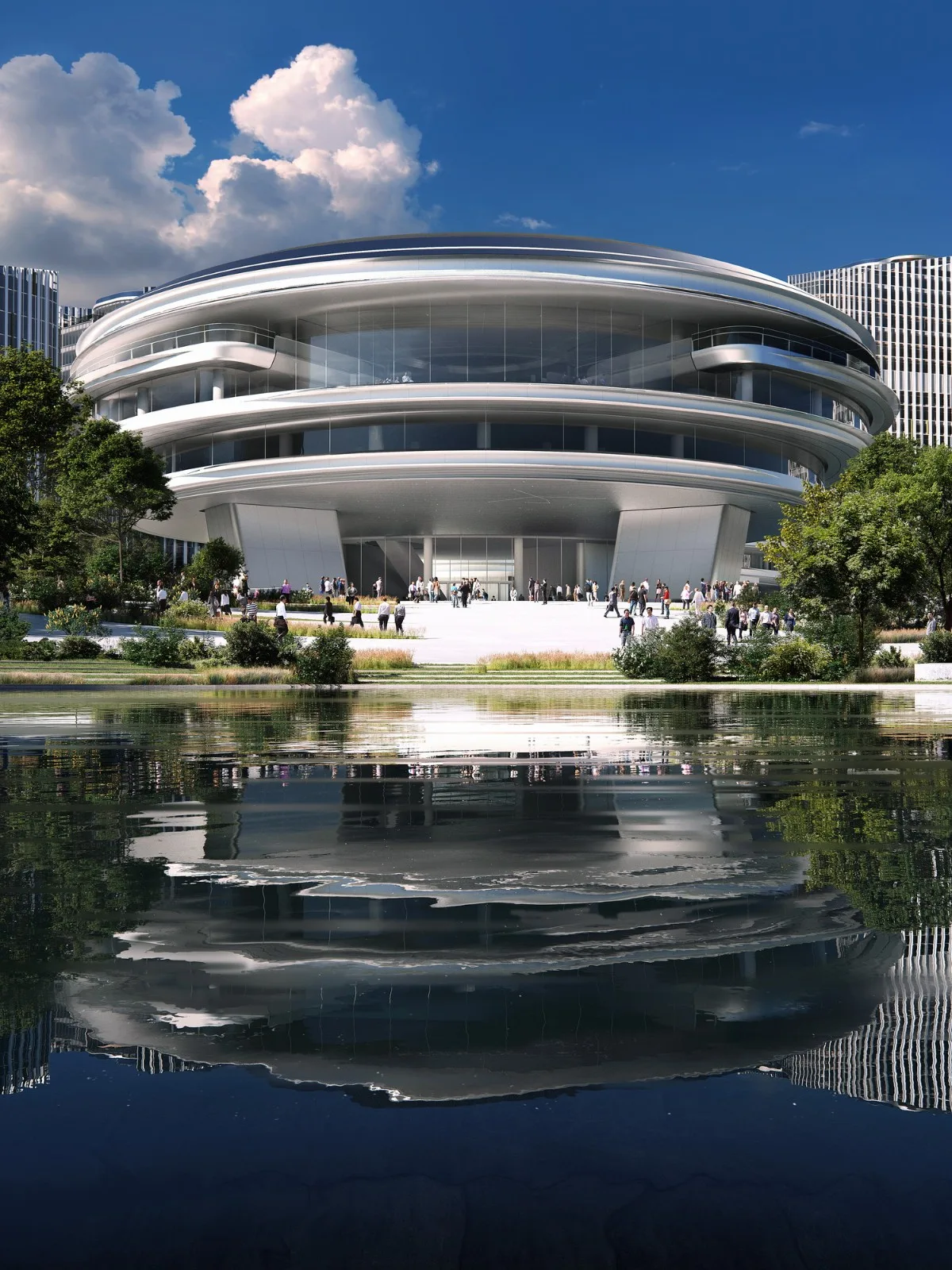 BIM Architecture | "Floating" Tencent Headquarters Park 04 Plot/Ma Yansong MAD
