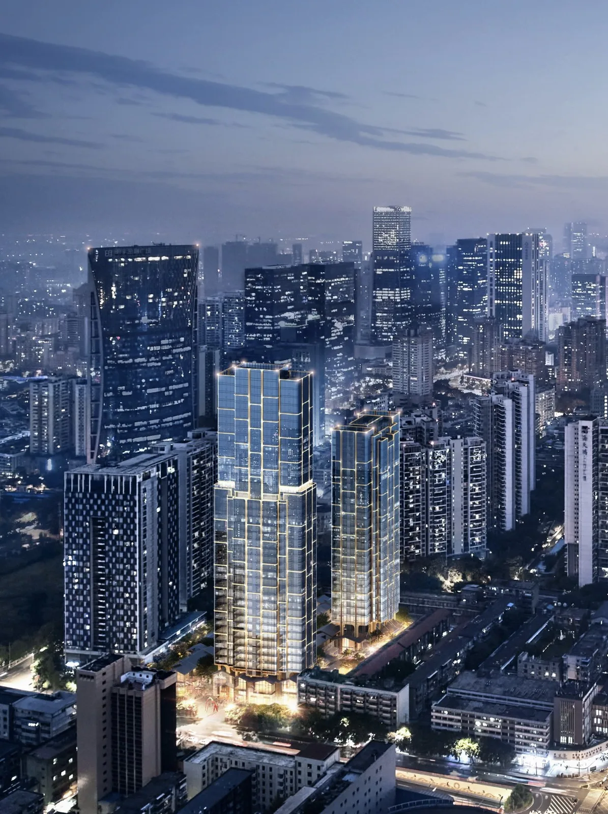 BIM Architecture | Chengdu 'Excellence • Dianjiangtai No. 79' Urban Renewal Complex/Meng Fanhao line+Architectural Firm