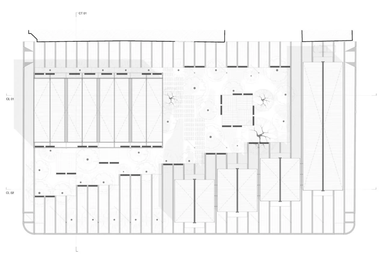 BIM Architecture | Shaded Space, Stand for Cooling: Chicxulub Square/Estudio MMX