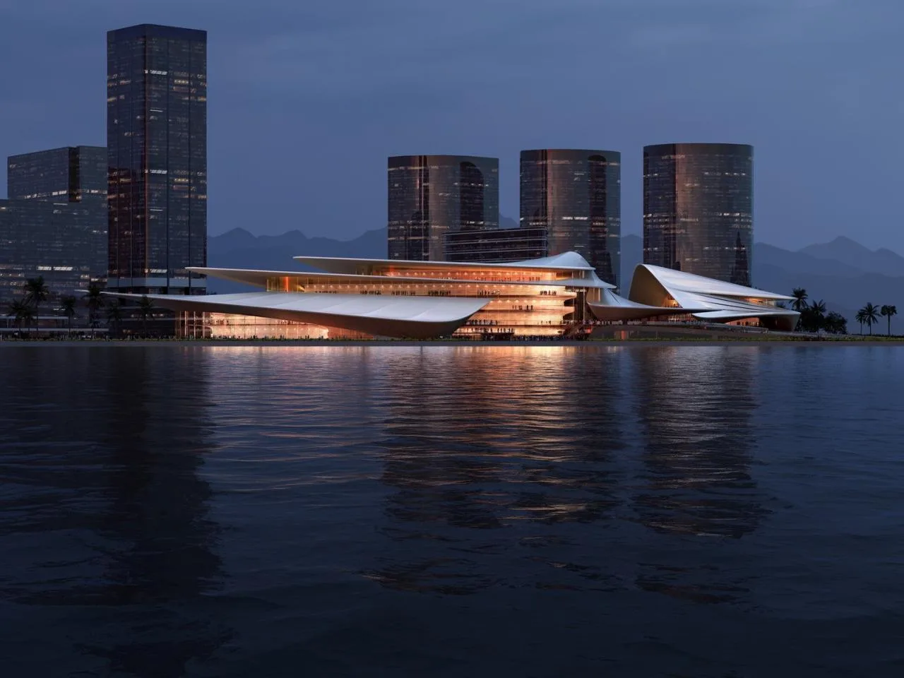 BIM Architecture | Sanya New Culture District Design Competition/Zaha Hadid Architects