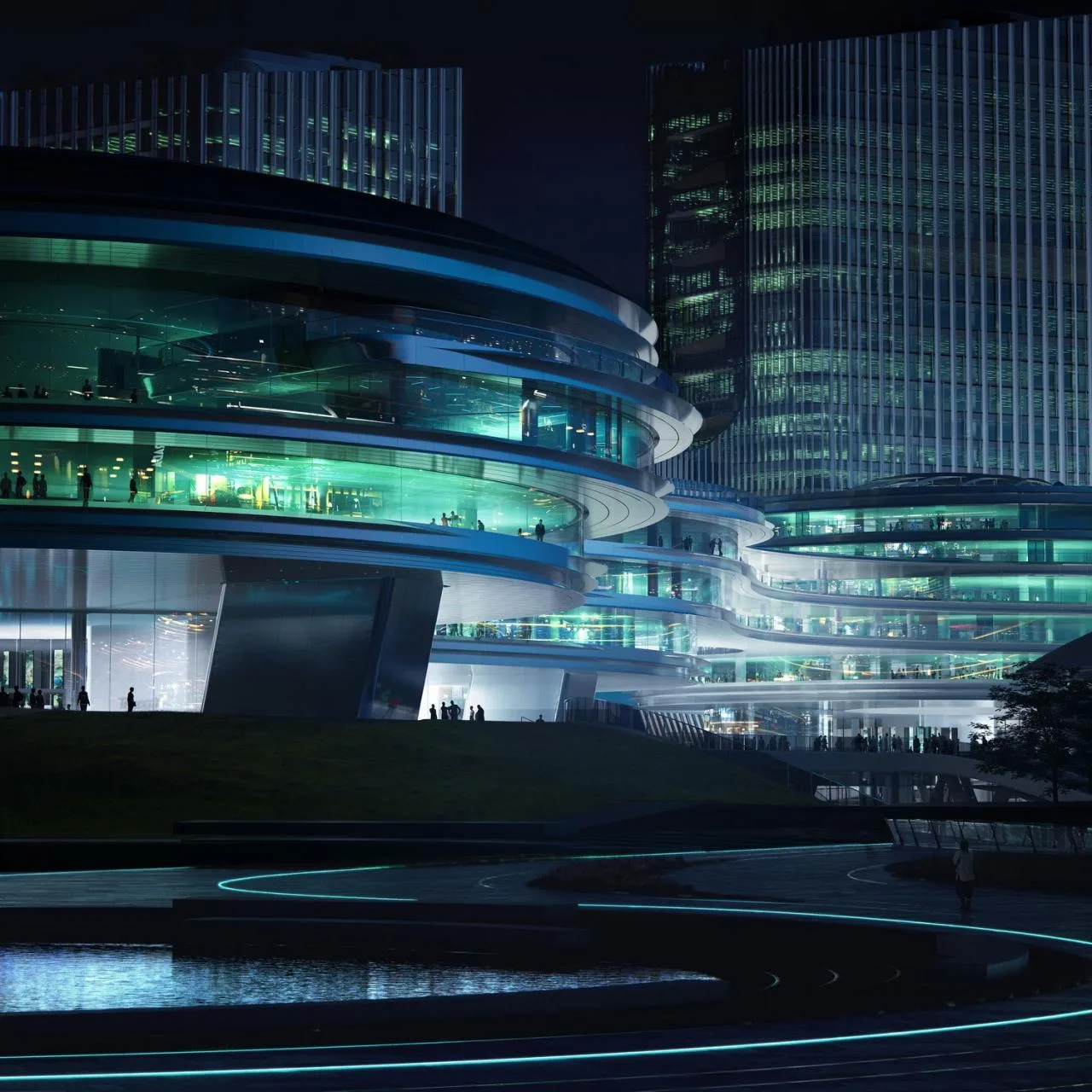 BIM Architecture | "Floating" Tencent Headquarters Park 04 Plot/Ma Yansong MAD