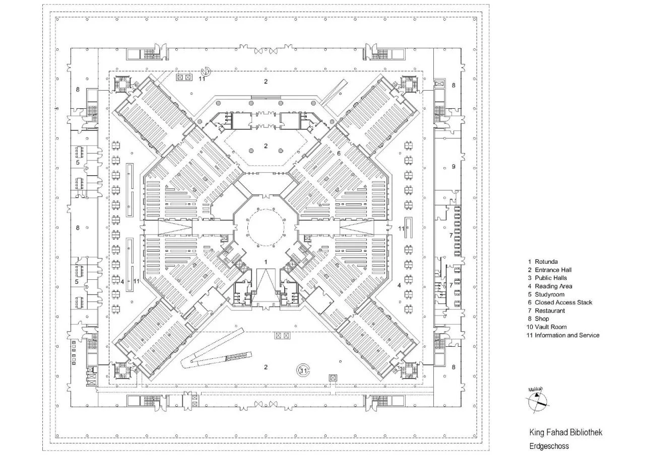 BIM Architecture | King Fahd Library in Saudi Arabia/Gabo Architectural Design Firm