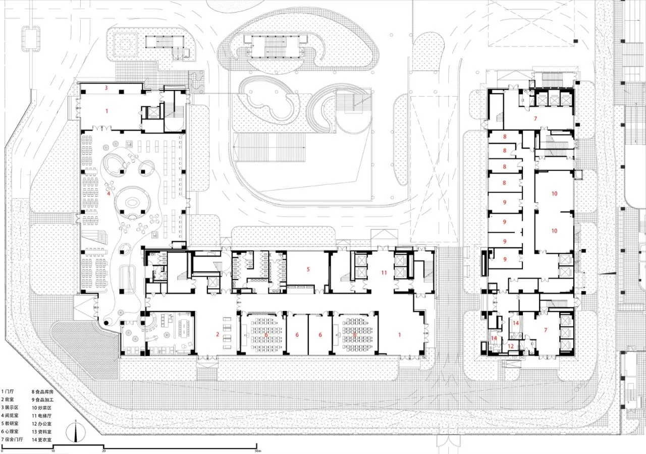 BIM Architecture | Renovation and Expansion of Xi'an High tech No.1 Middle School (High School Division)/Qu Peiqing Studio of China Northwest Architectural Design and Research Institute